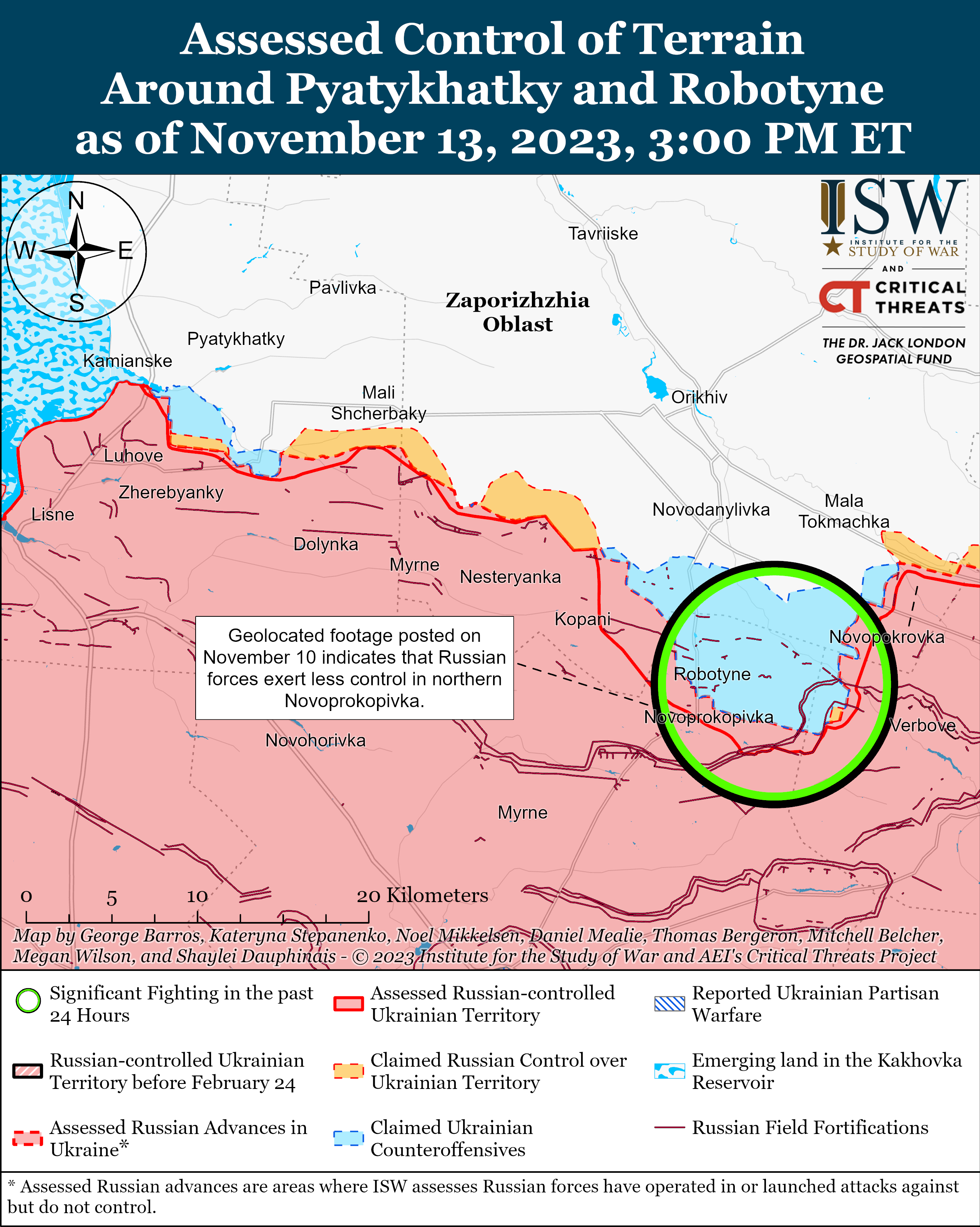 ЗСУ продовжують наступальні операції на Мелітопольському напрямку: карти ISW
