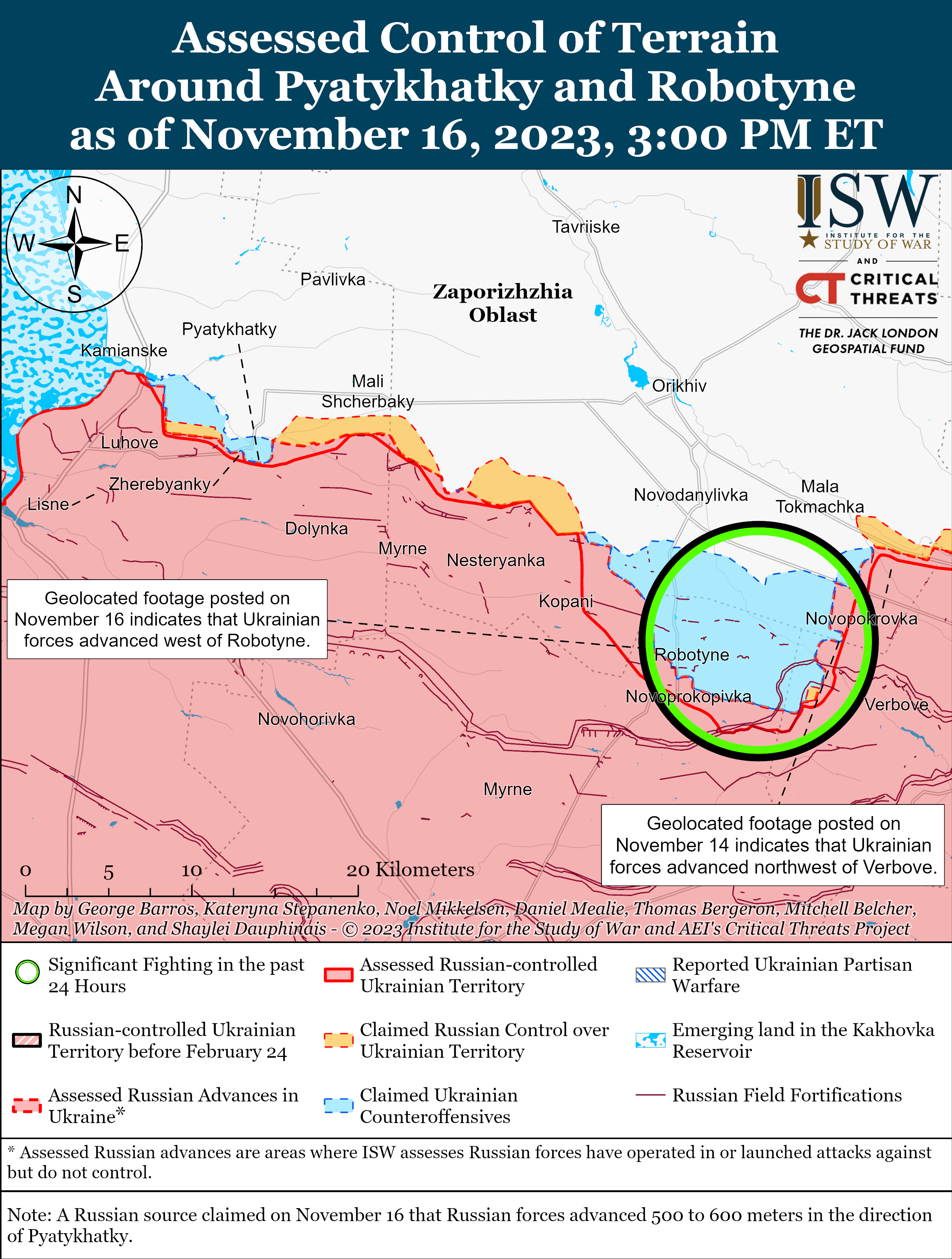 ВСУ наступают в Запорожской области: карты боев ISW