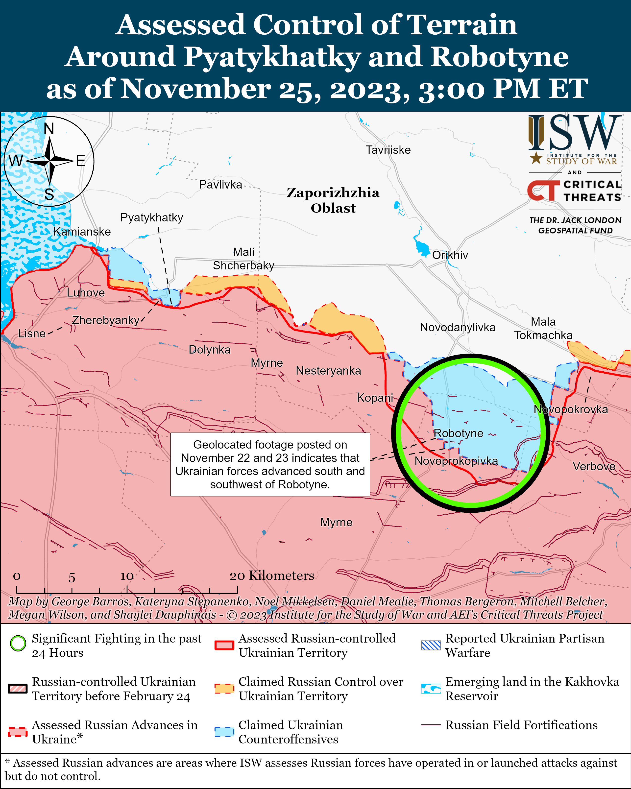 Українські війська наступають у напрямку Мелітополя: карти ISW