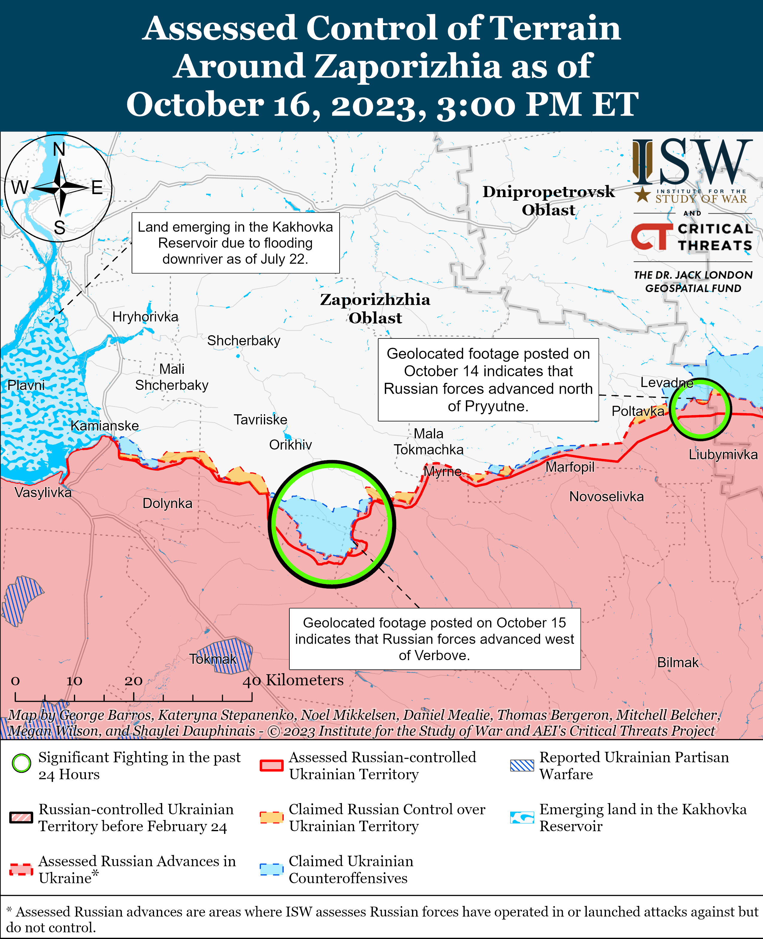 ЗСУ продовжили наступальні операції у напрямку Мелітополя: карти ISW