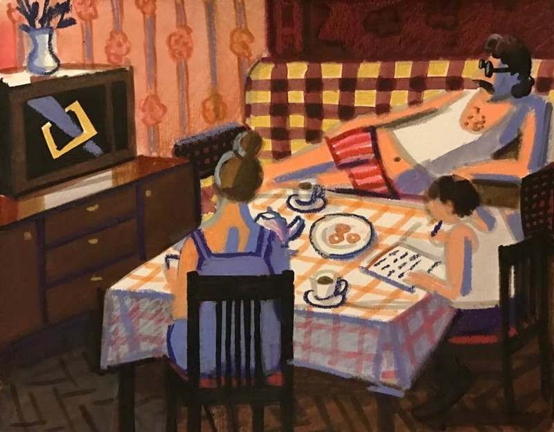 Спливли малюнки "радянської" дівчинки, що показують сувору правду про СРСР