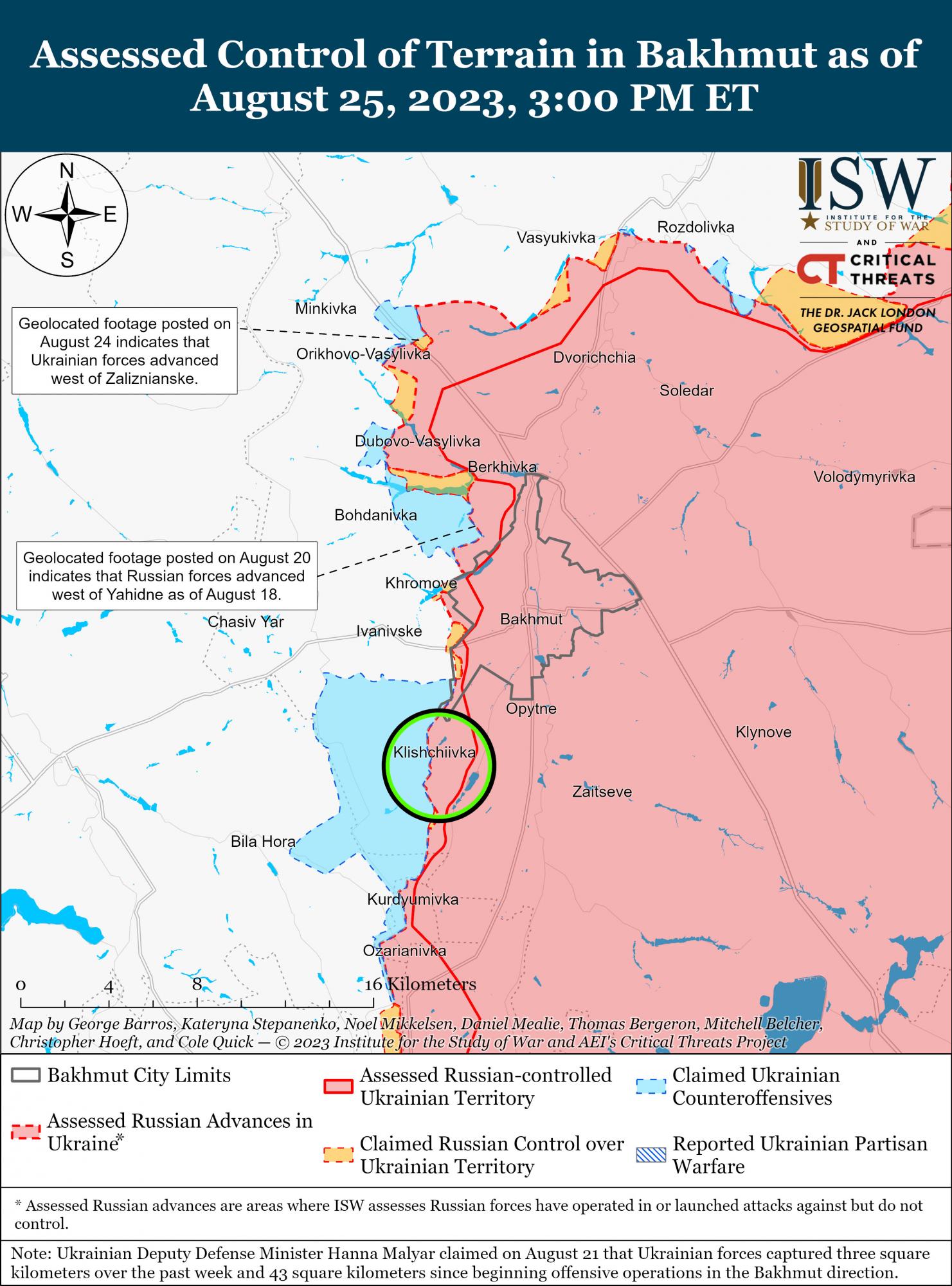 ВСУ добились успехов на Мелитопольском направлении: карты боев ISW