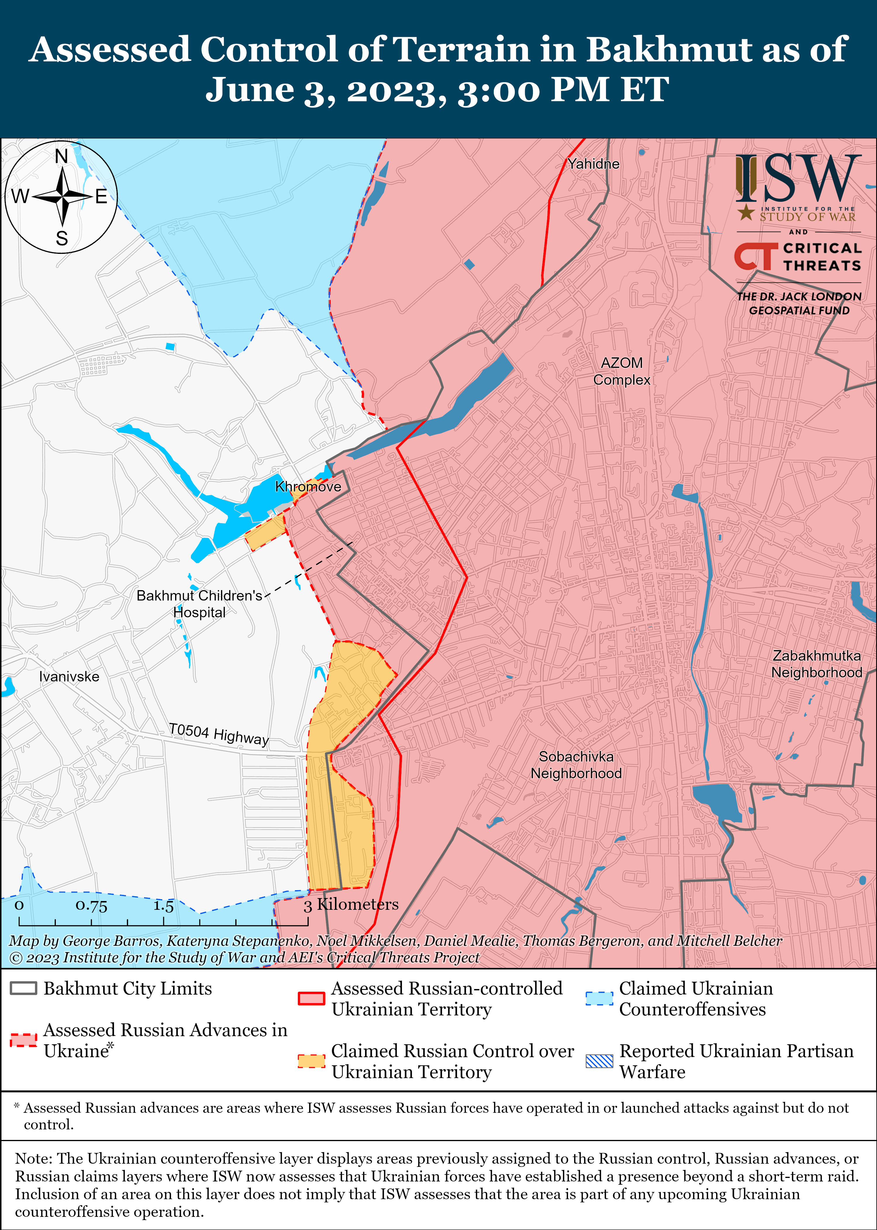 На флангах Бахмута идут позиционные боевые действия: карты боев от ISW