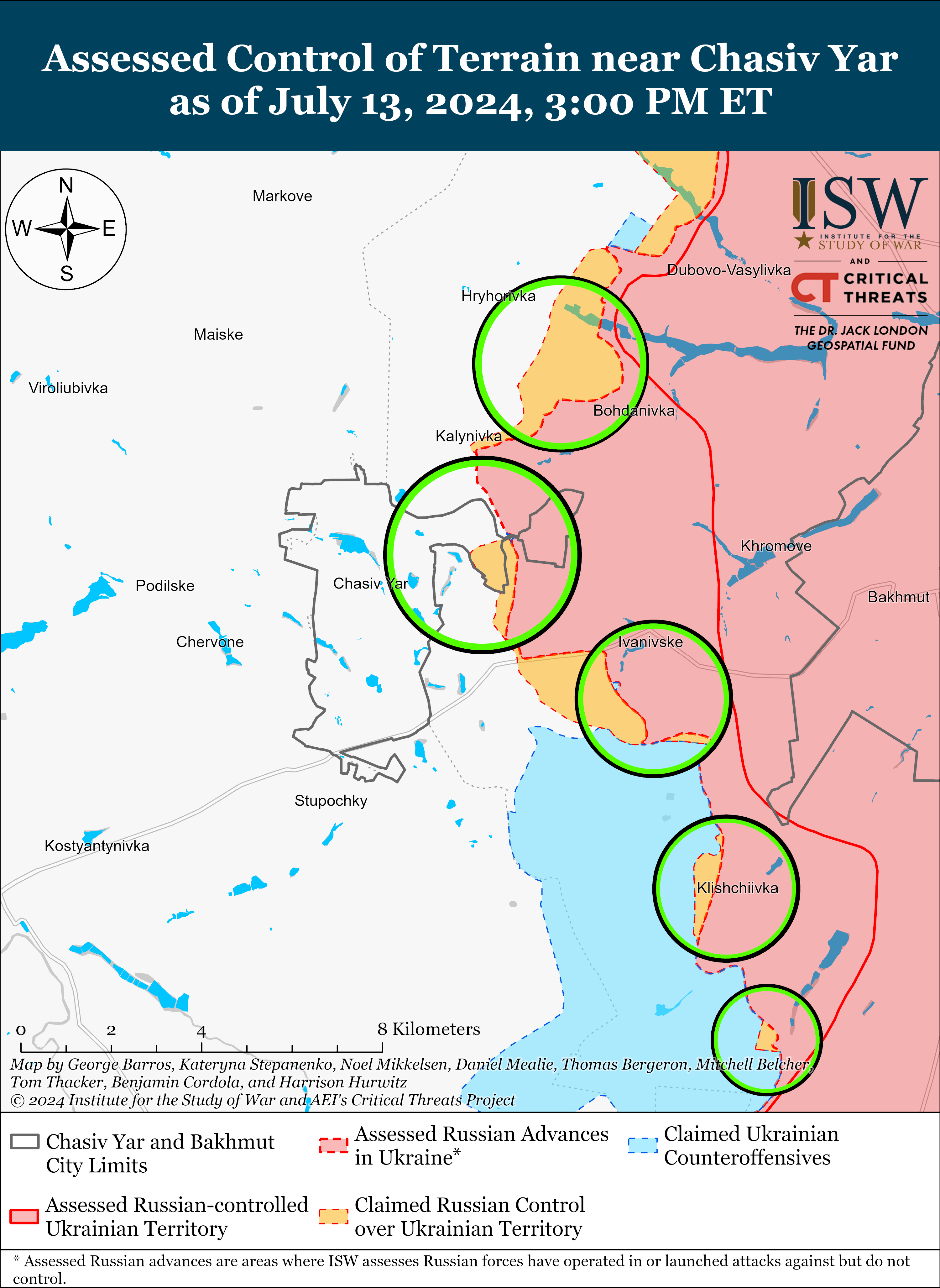 РФ продвинулась на севере Урожайного и еще на двух направлениях, украинцы тоже идут вперед: карты ISW