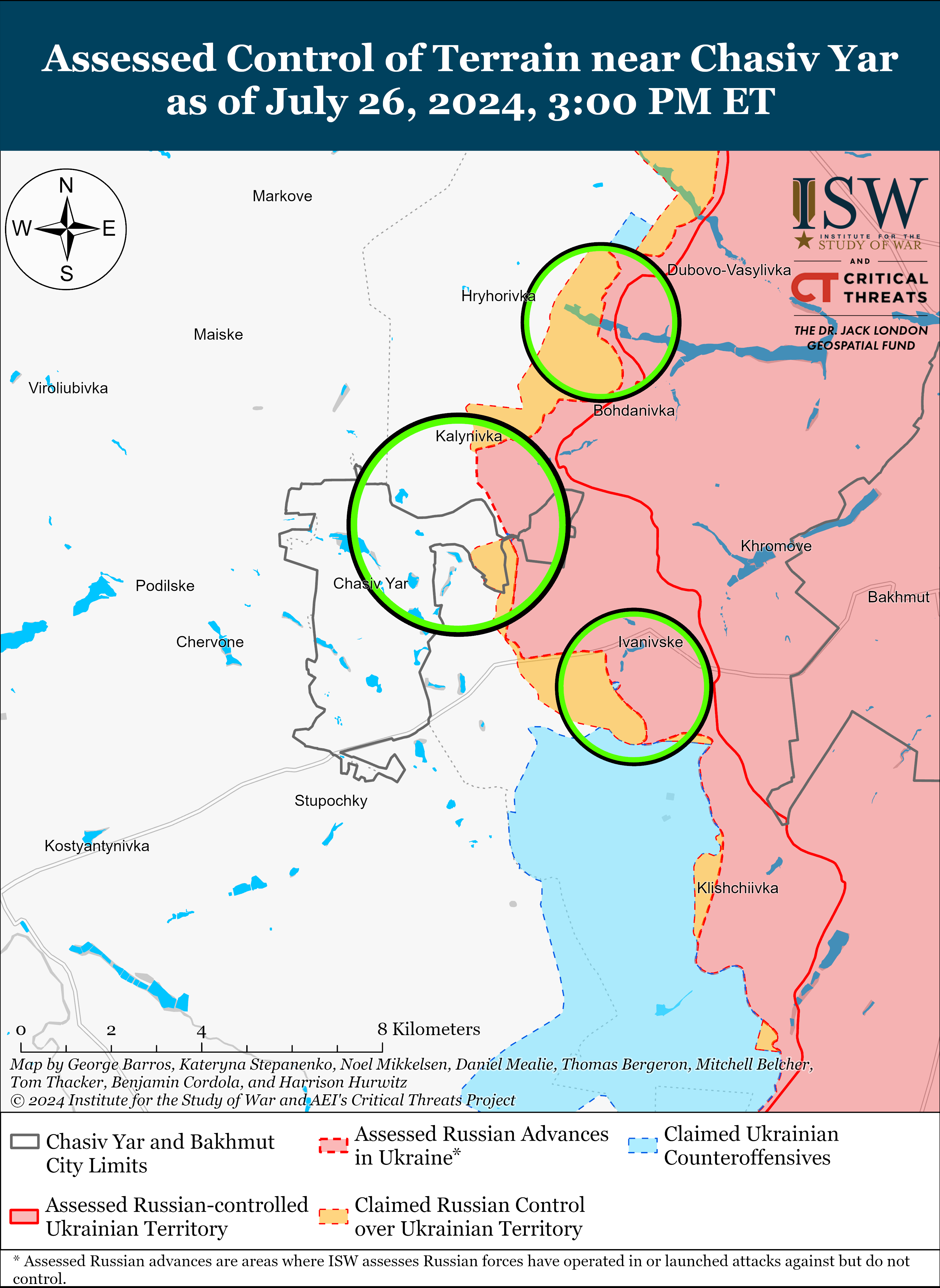 Росіяни, імовірно, захопили два села у Донецькій області: карти ISW