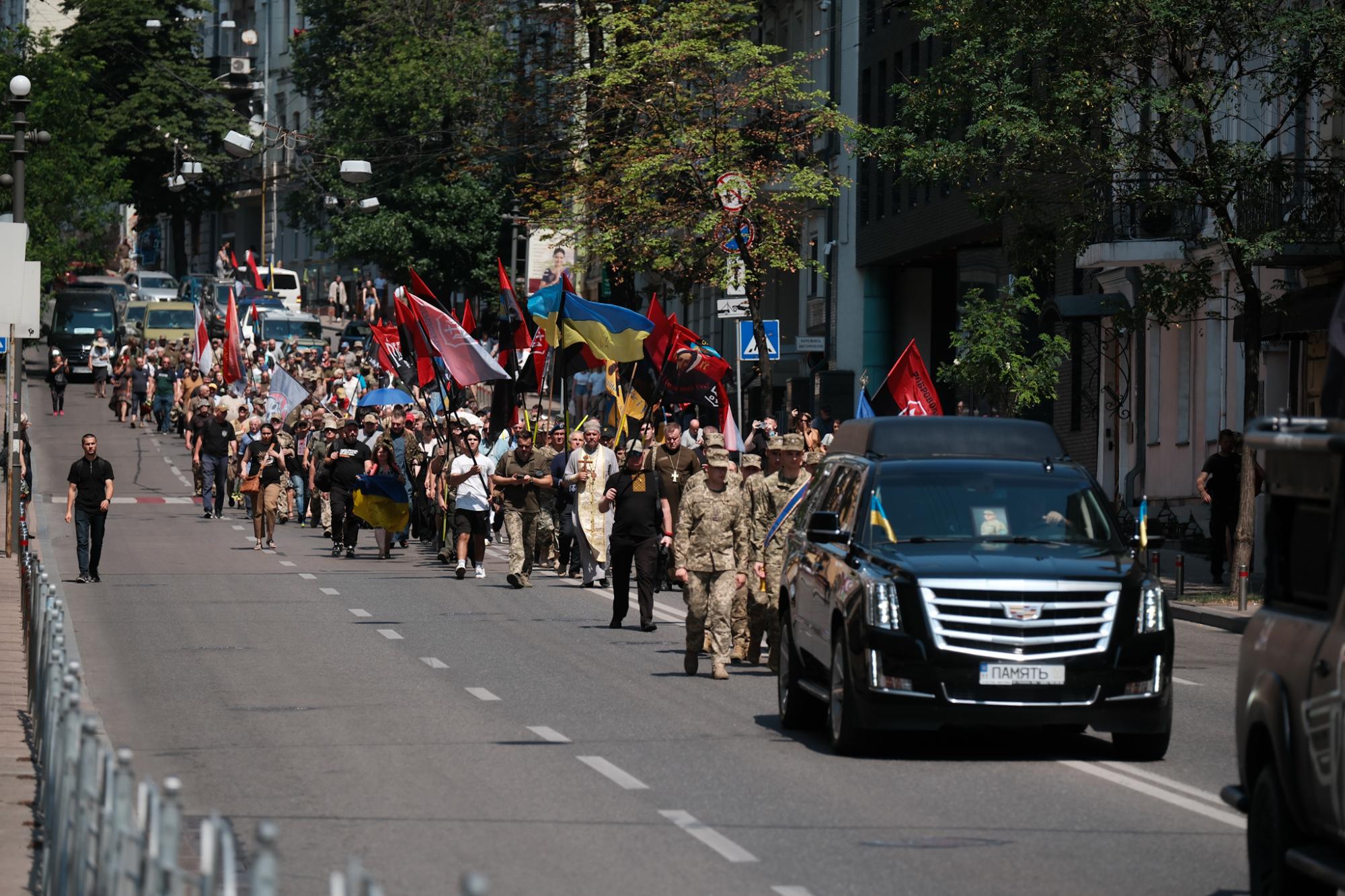 В Киеве прощаются с командиром батальона ОУН Николаем "Буревием" Кохановским (фото)