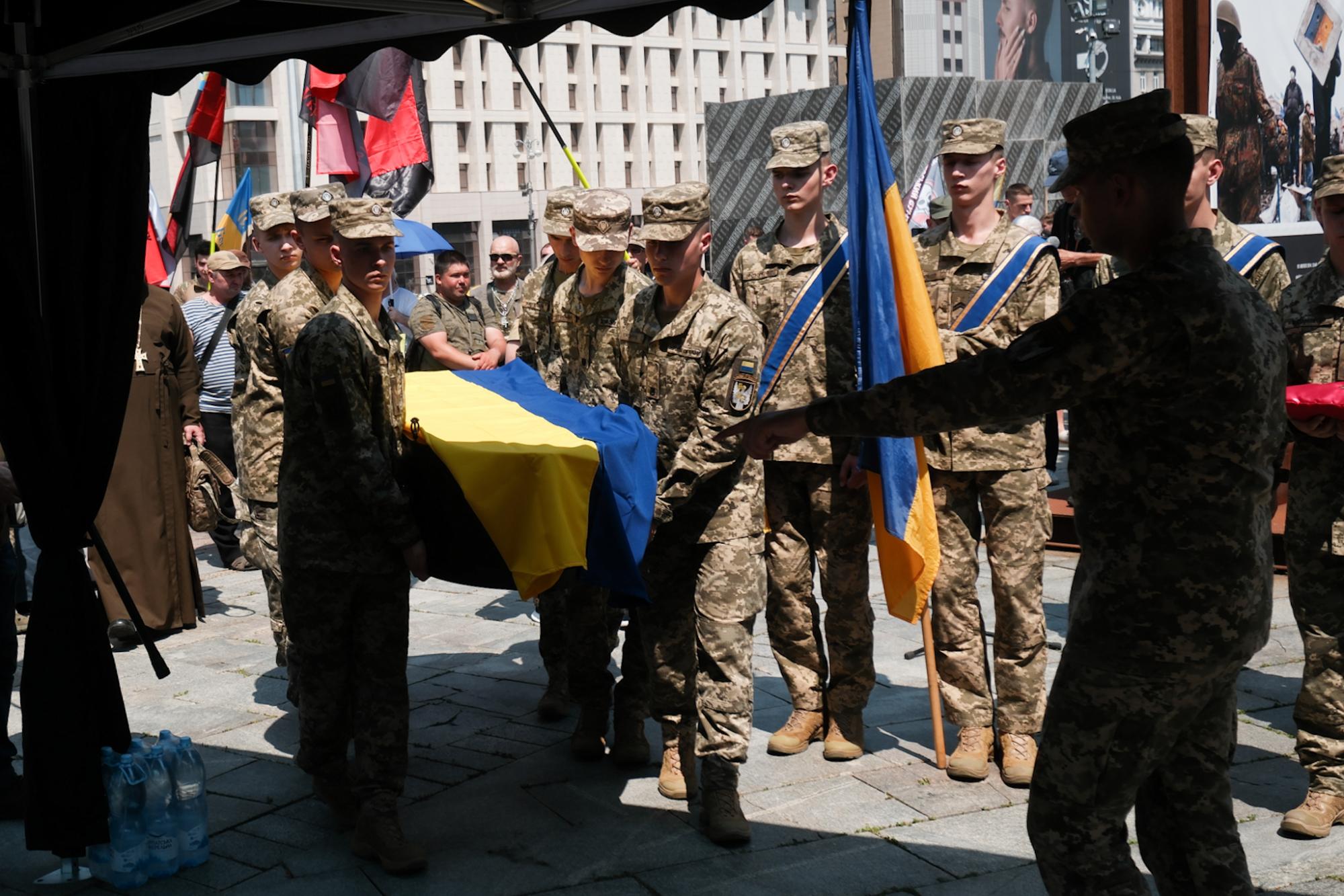 В Киеве прощаются с командиром батальона ОУН Николаем "Буревием" Кохановским (фото)