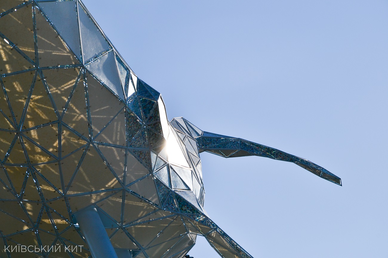 Стало известно, что символизирует огромная скульптура кита, которую установили в Киеве (фото)