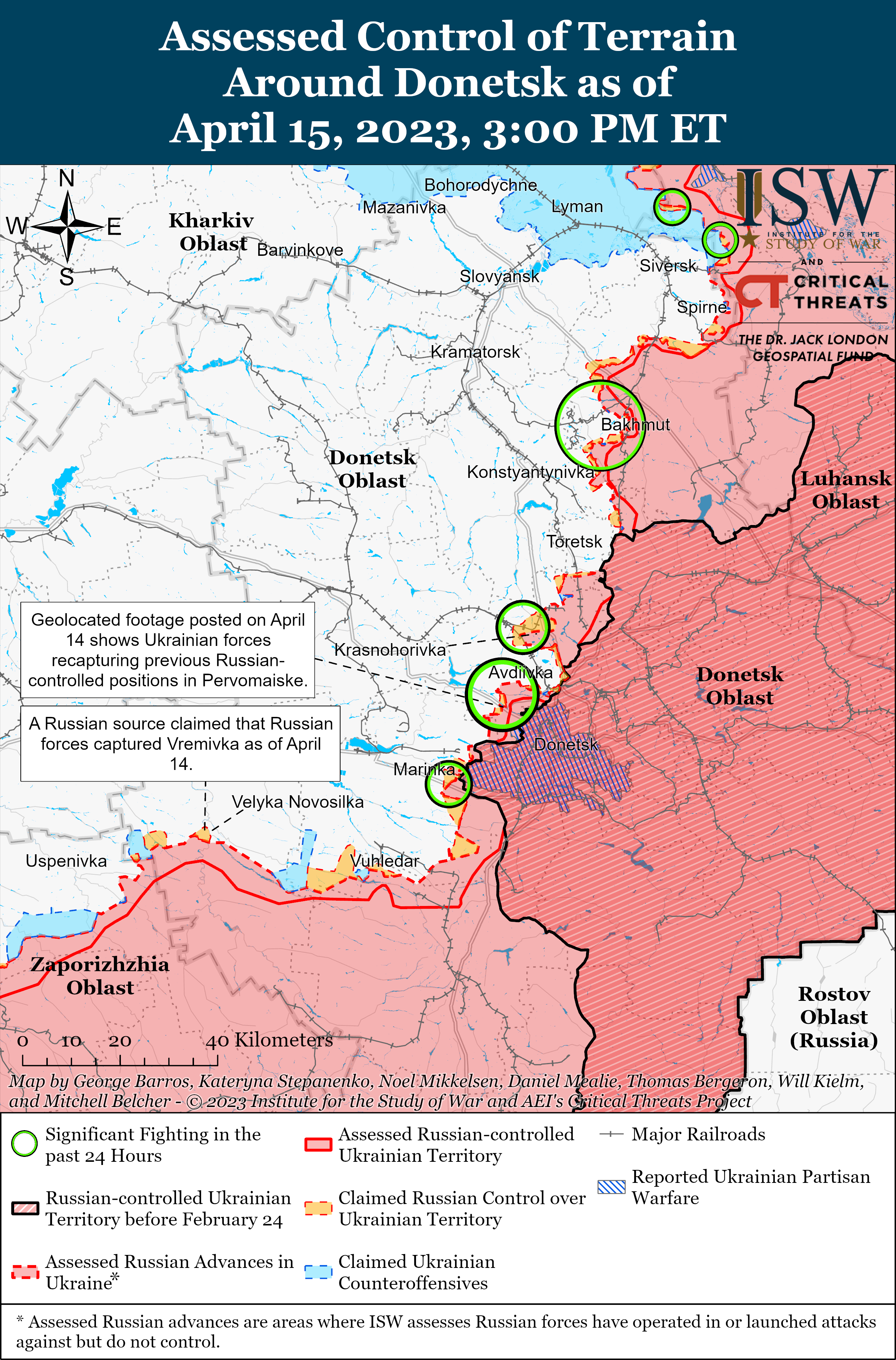 Контранступ ЗСУ. Росіяни готуються до оборони на різних напрямках: карти боїв ISW