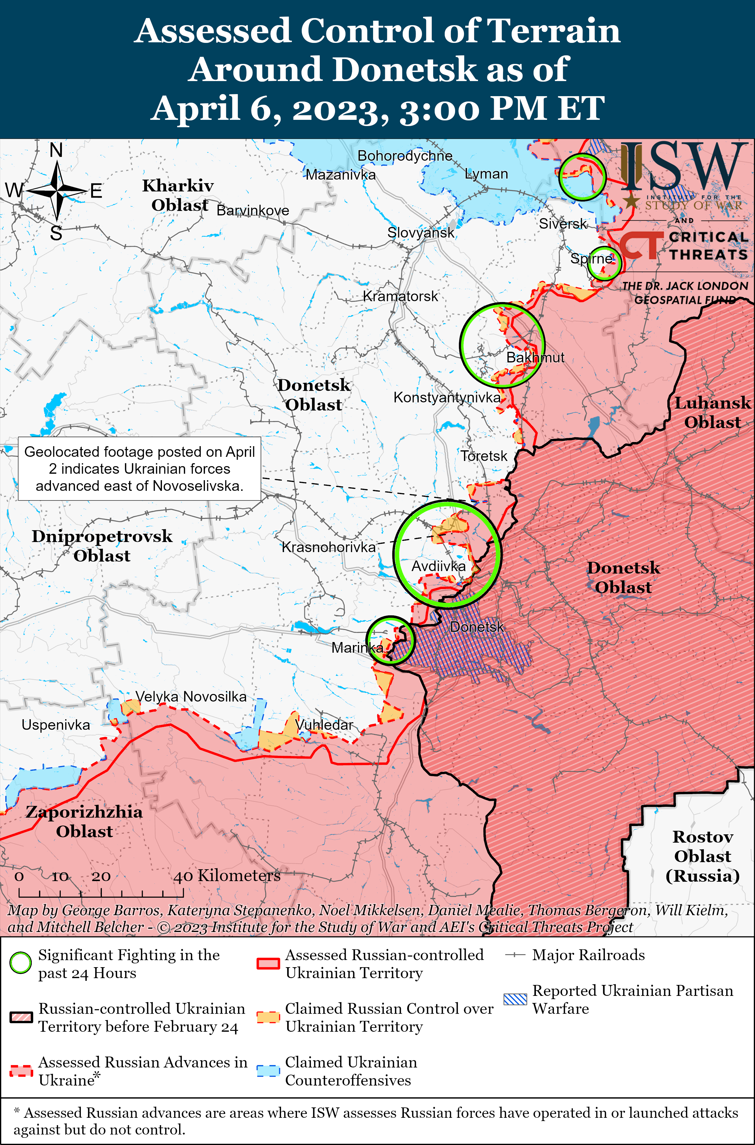 Россияне потеряли 4 тысячи солдат возле Авдеевки: карты боев ISW