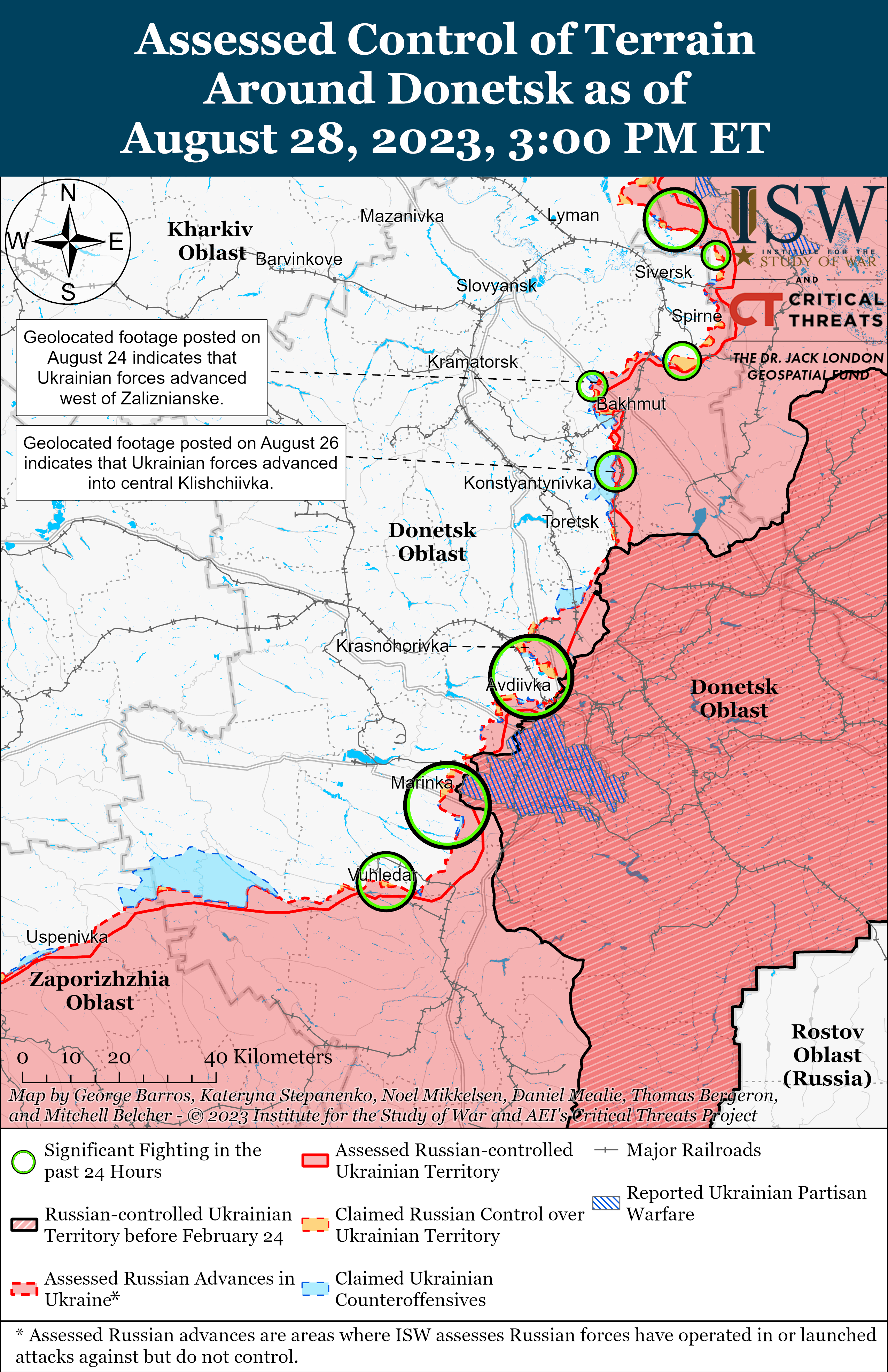 ЗСУ витіснили російські війська в районі Кліщіївки: карти боїв ISW