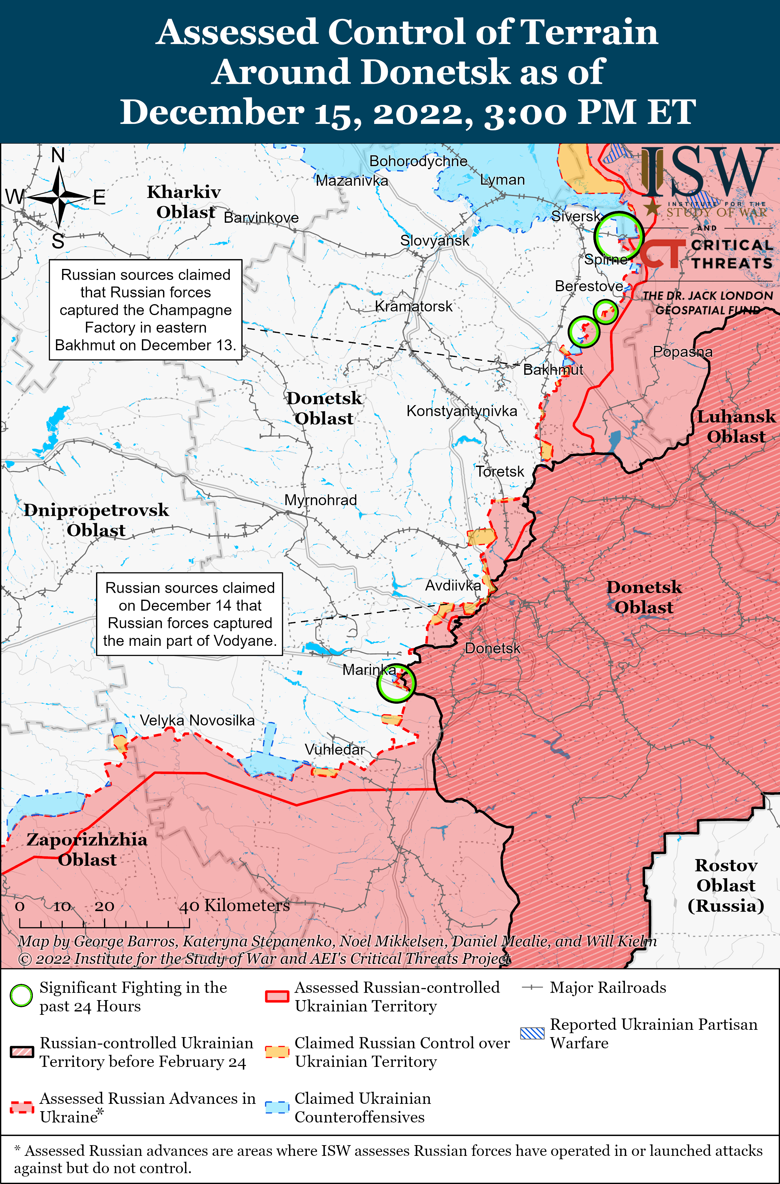 Просування до Сватового та спроба прориву оборони ЗСУ під Білогорівкою: карти боїв