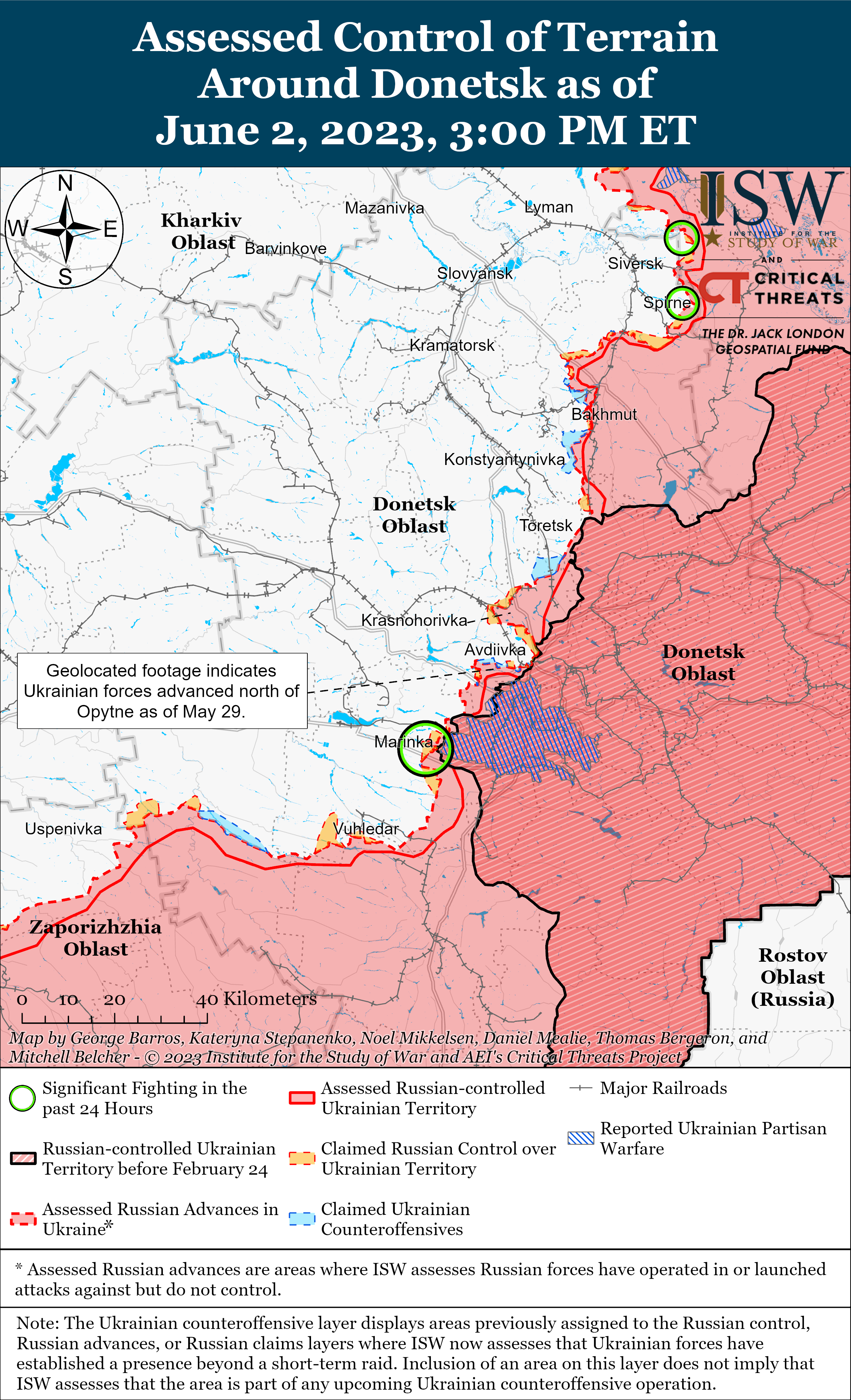 Украинские военные успешно контратакуют в Донецкой области: карты боев ISW