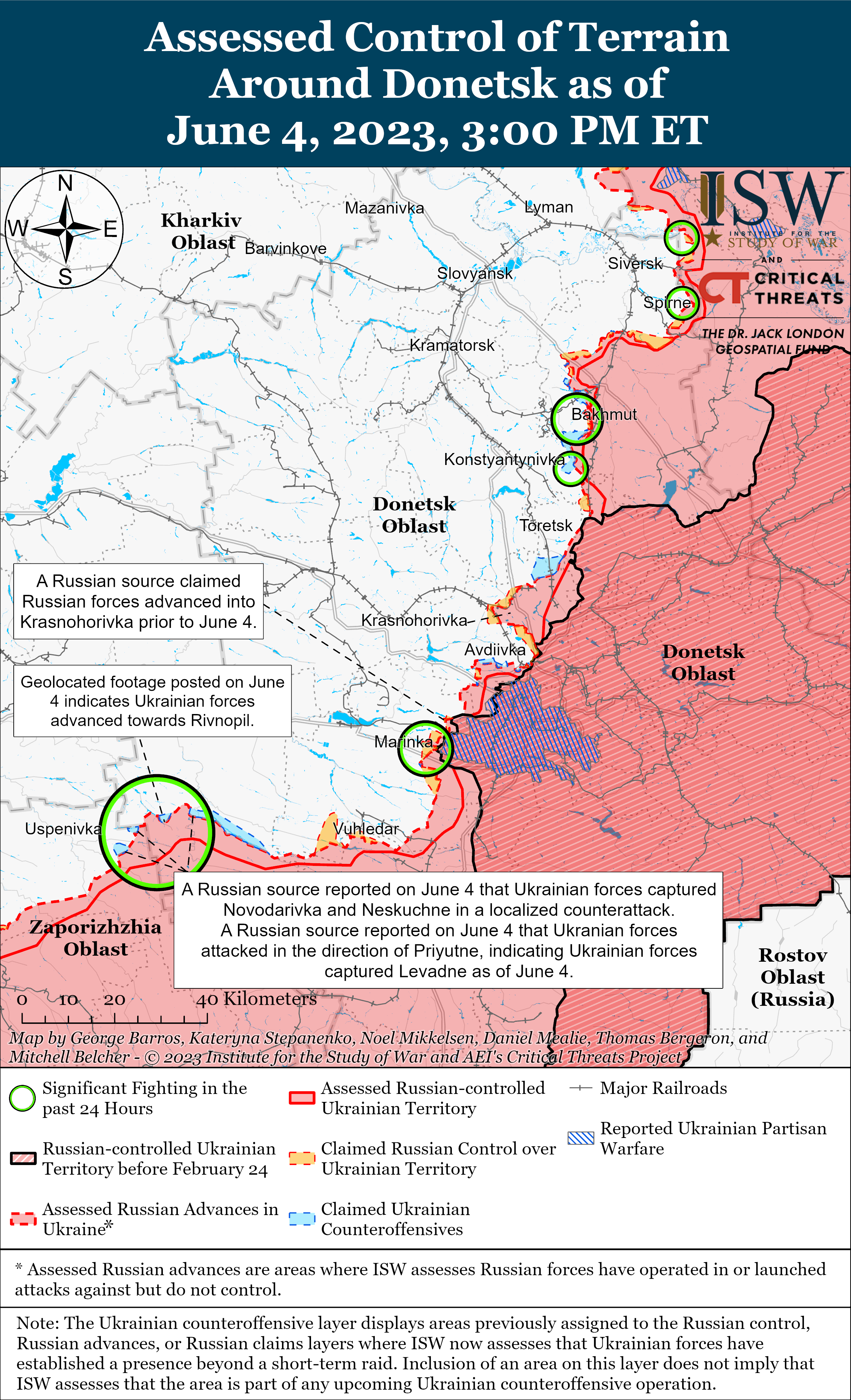 ВСУ продвинулись на Запорожском направлении: карты боев от ISW