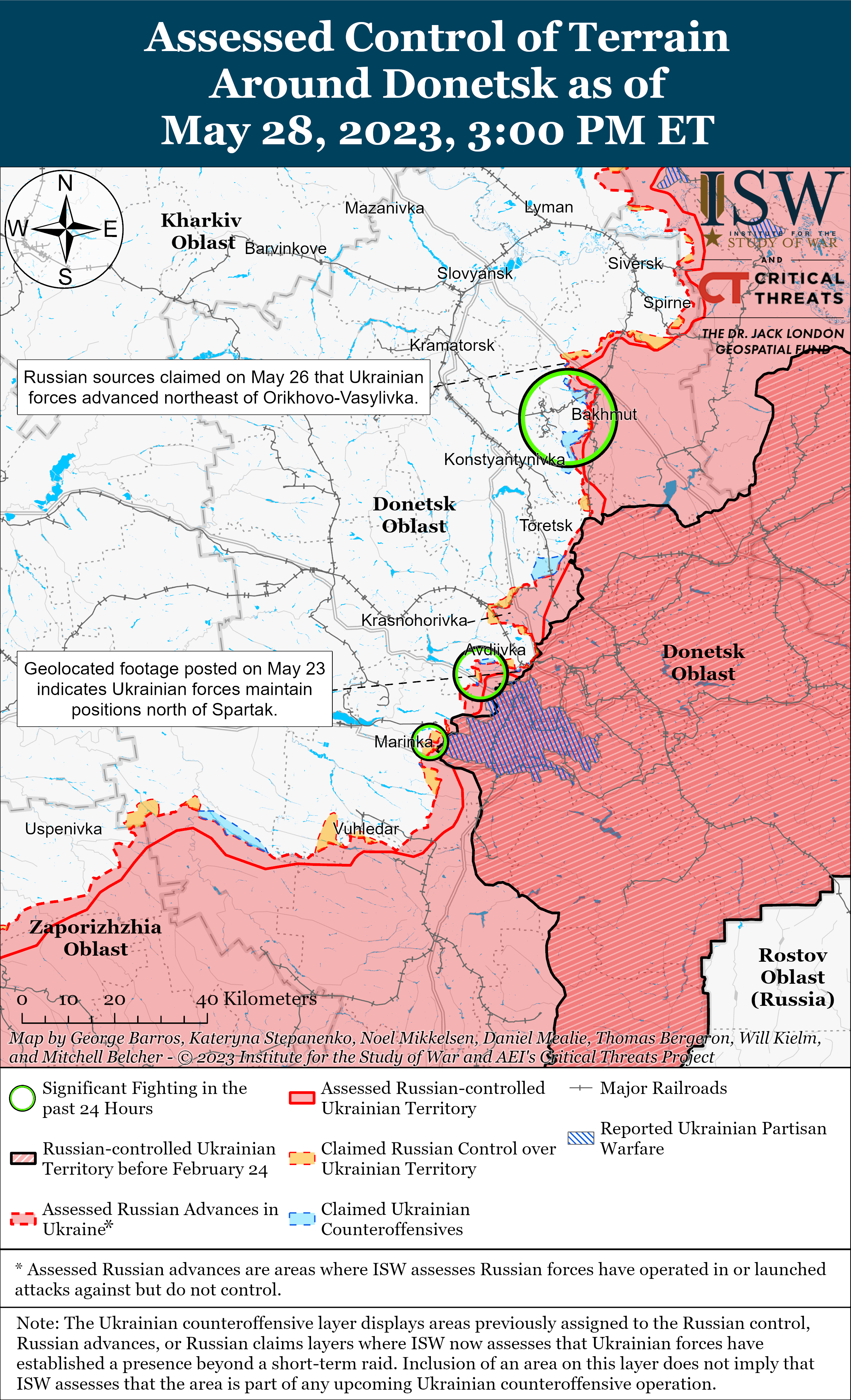 ЗСУ здійснюють контратаки та просуваються у Донецькій області: карти боїв ISW