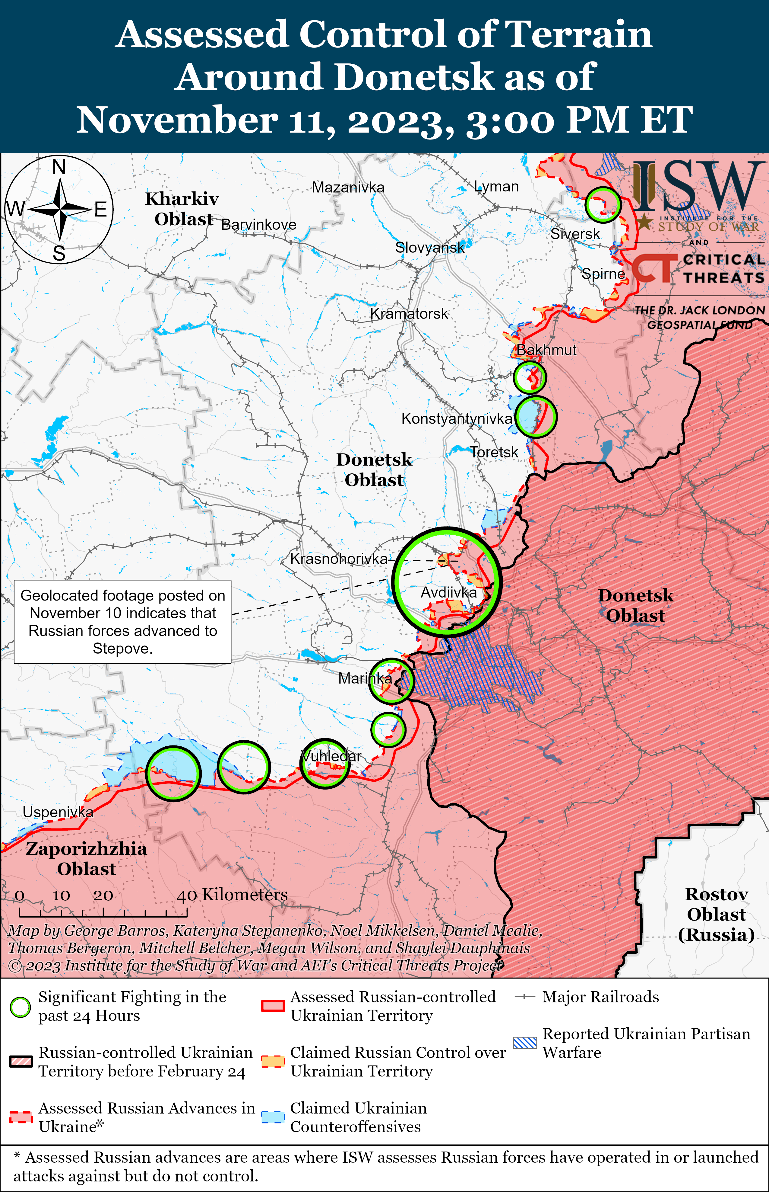 Украинские войска продвинулись на Мелитопольском направлении: карты боев ISW