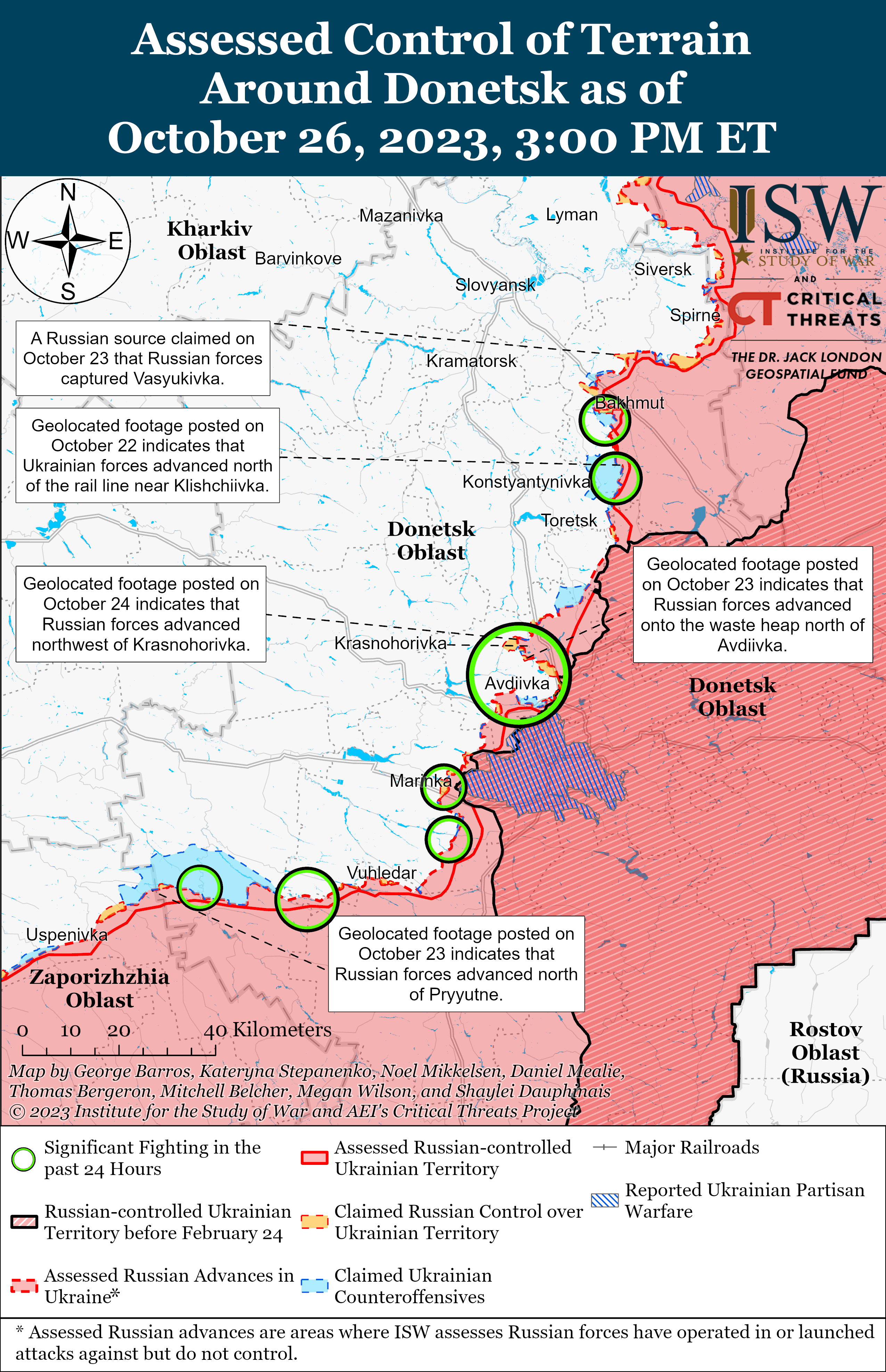 ВСУ продвинулись на левом берегу Херсонской области: карты боев ISW