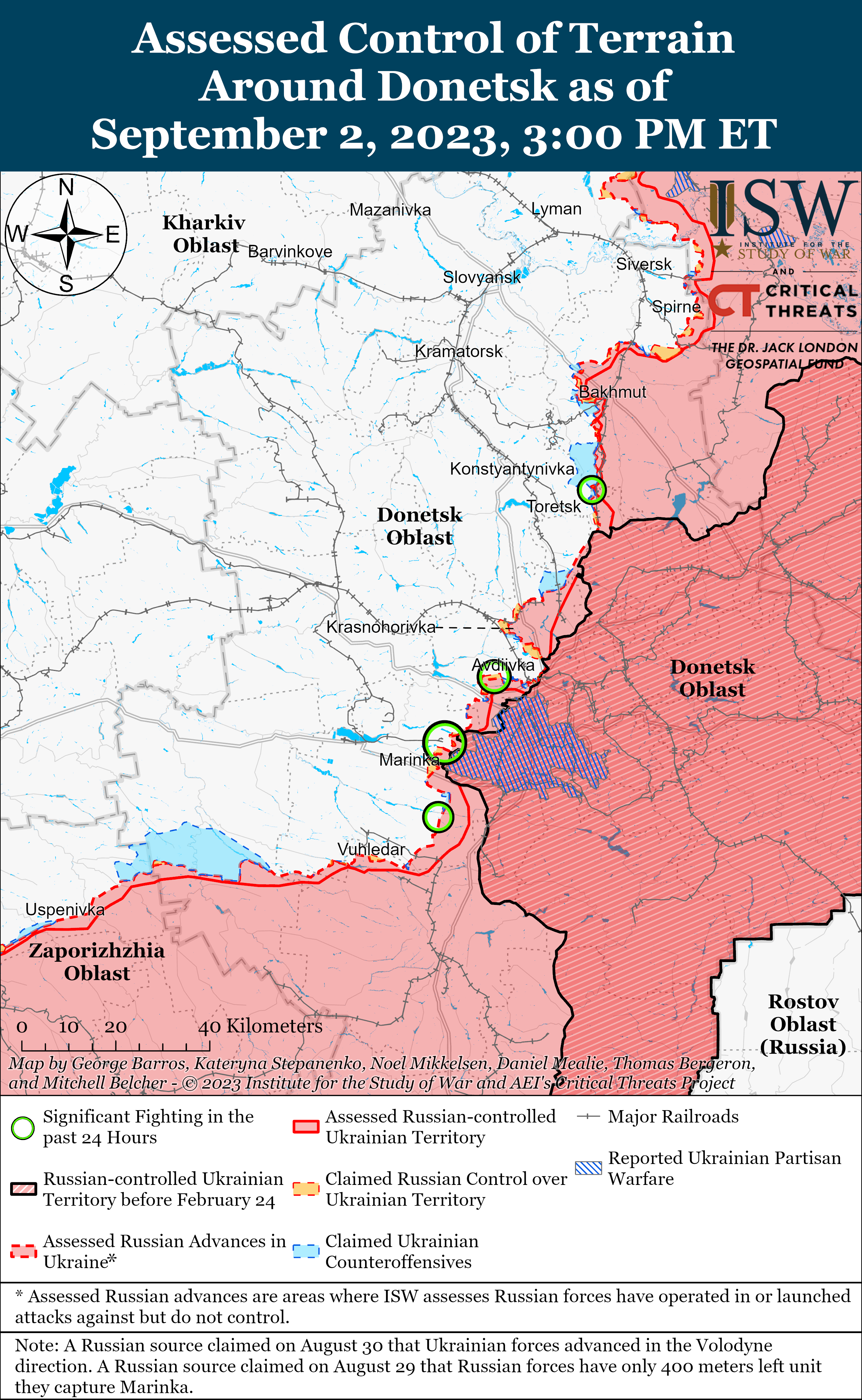 ВСУ продвинулись на западе Запорожской области: карты боев ISW