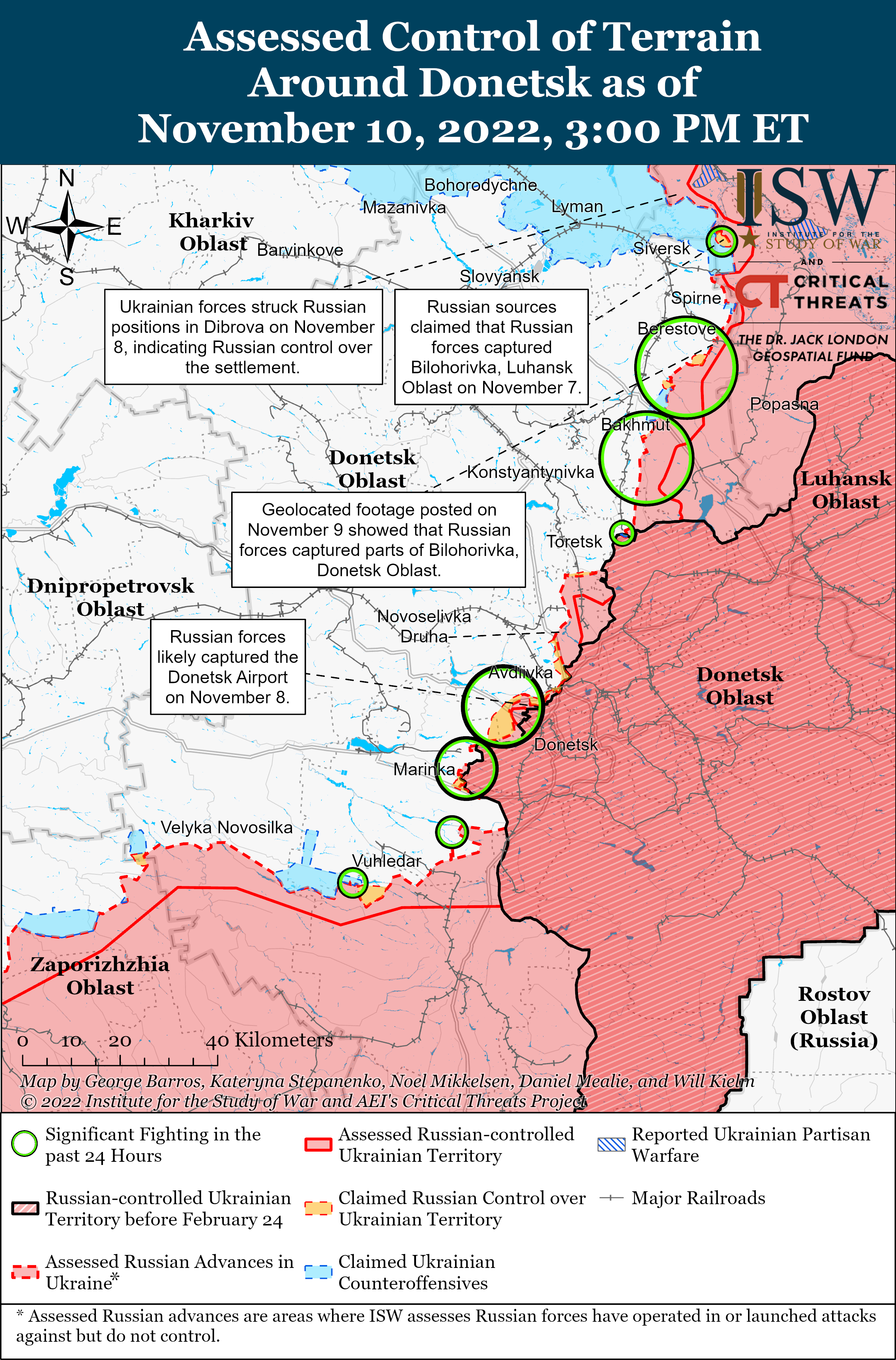 Продвижение ВСУ в Луганской области и упорный штурм оккупантов под Бахмутом: карты боев