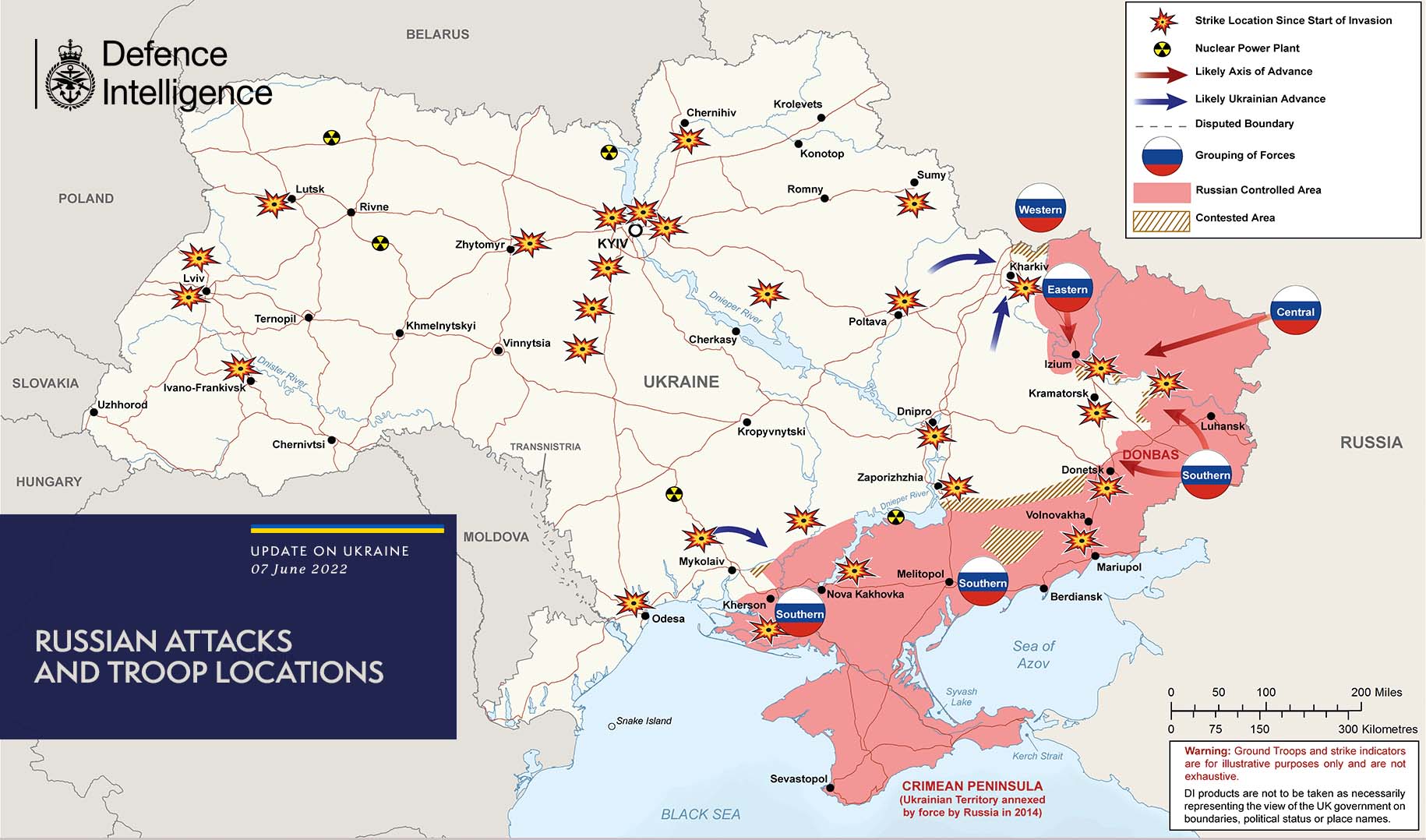 Карта боевых действий на украине 7 июля