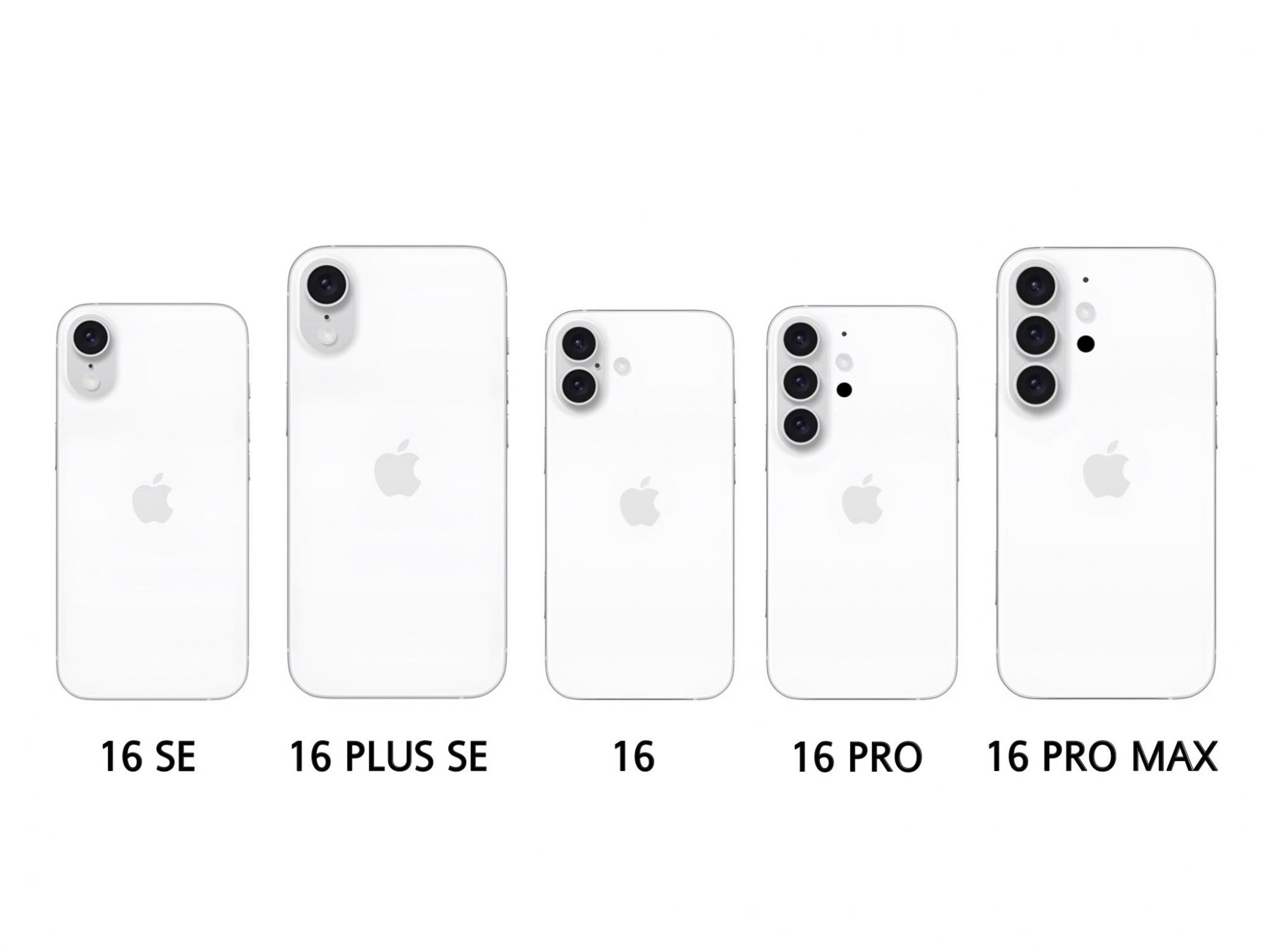 Apple может выпустить сразу пять версий iPhone 16 (фото)