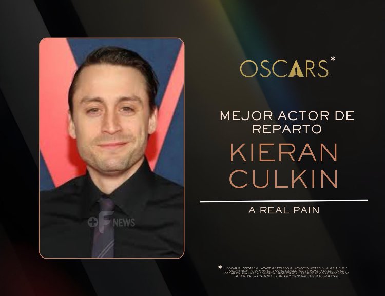 Кіран Калкін отримав "Оскар" за кращу роль другого плану