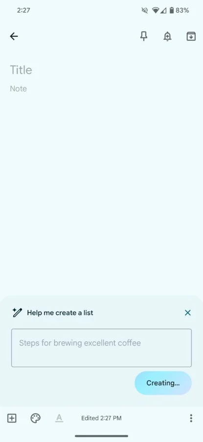 В приложении для Android появится функция, автоматически создающая списки дел вместо вас