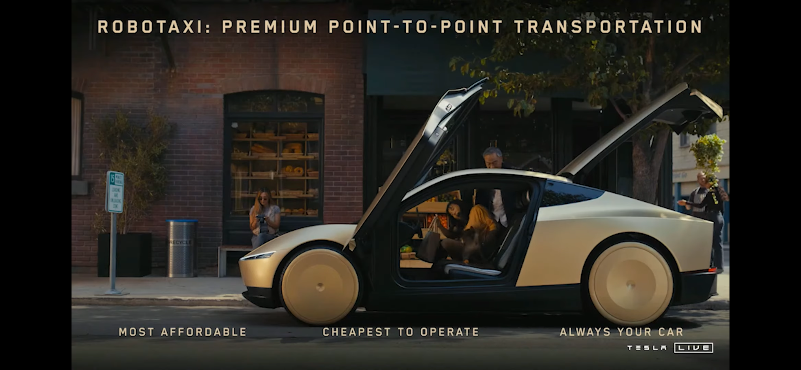 Ілон Маск презентував роботаксі Tesla: як виглядає зовні і всередині (відео)