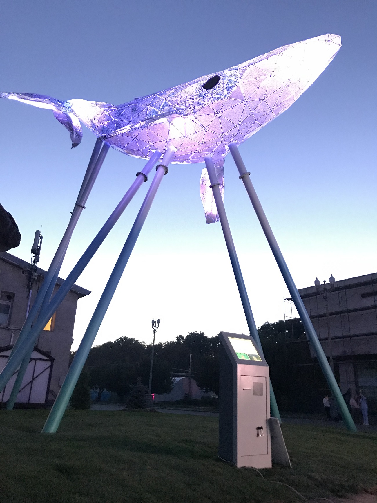 Стало известно, что символизирует огромная скульптура кита, которую установили в Киеве (фото)