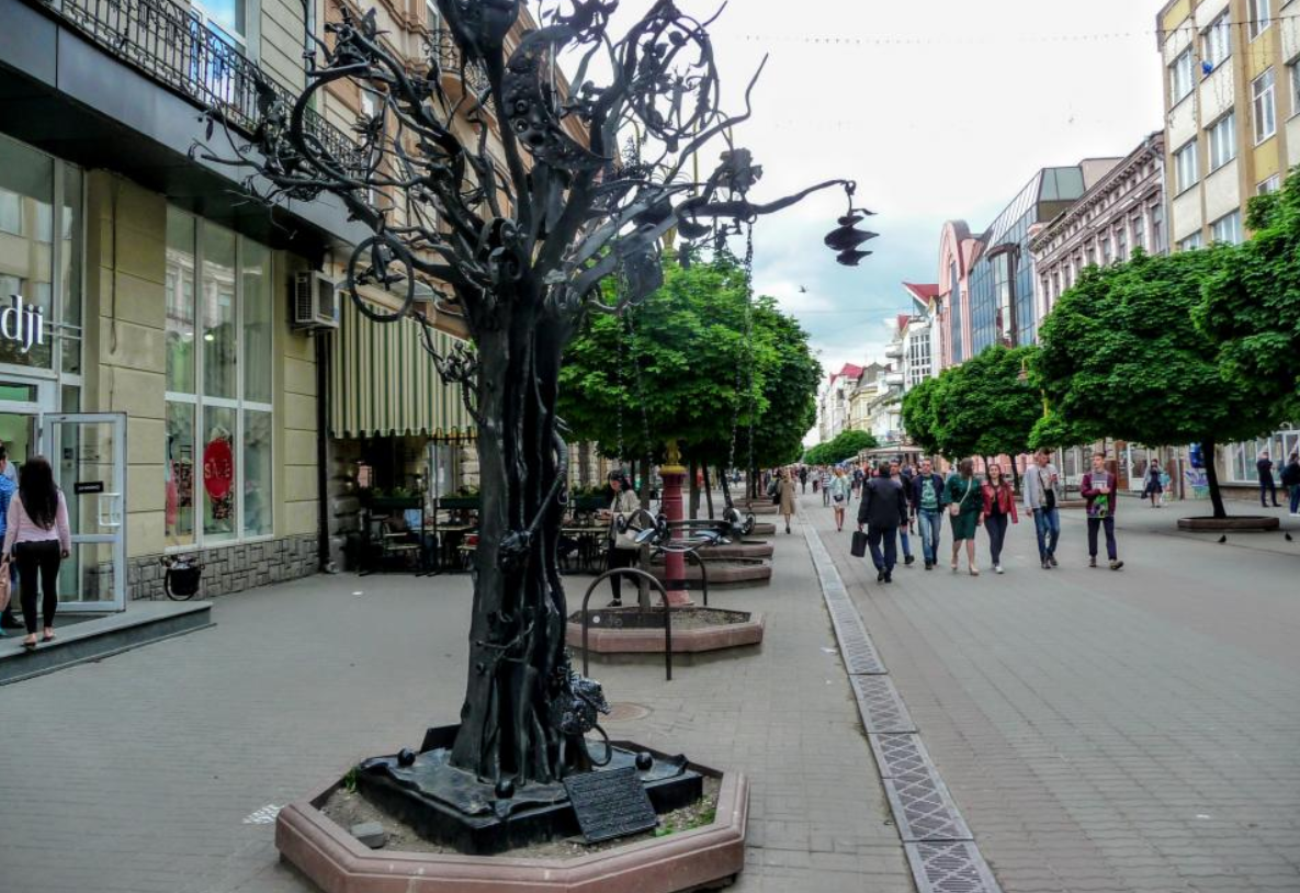 Дерево Счастье на главной аллее