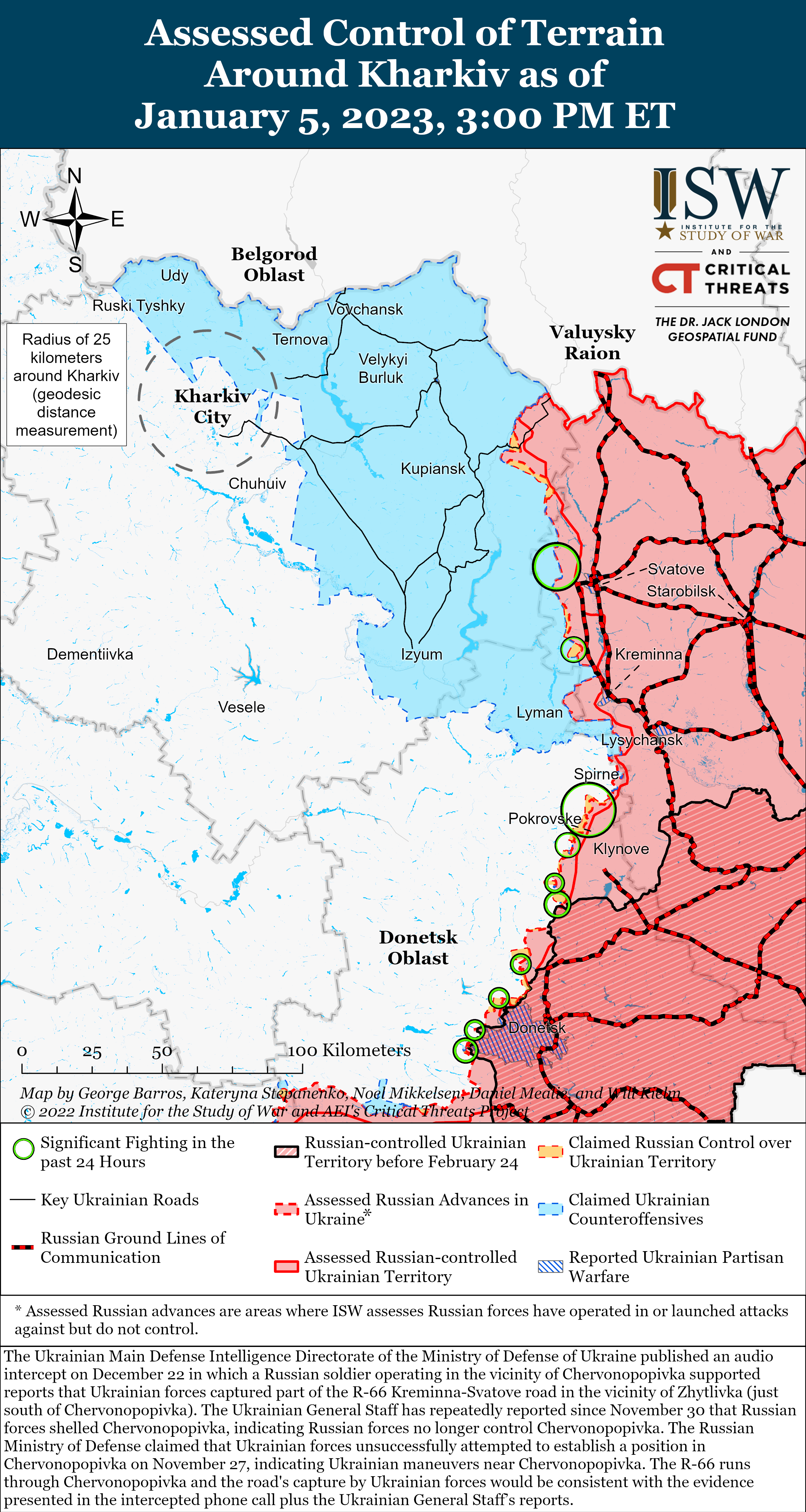 ВСУ провели контратаку в Бахмуте, а войска РФ пытаются наступать у Сватово: карты боев