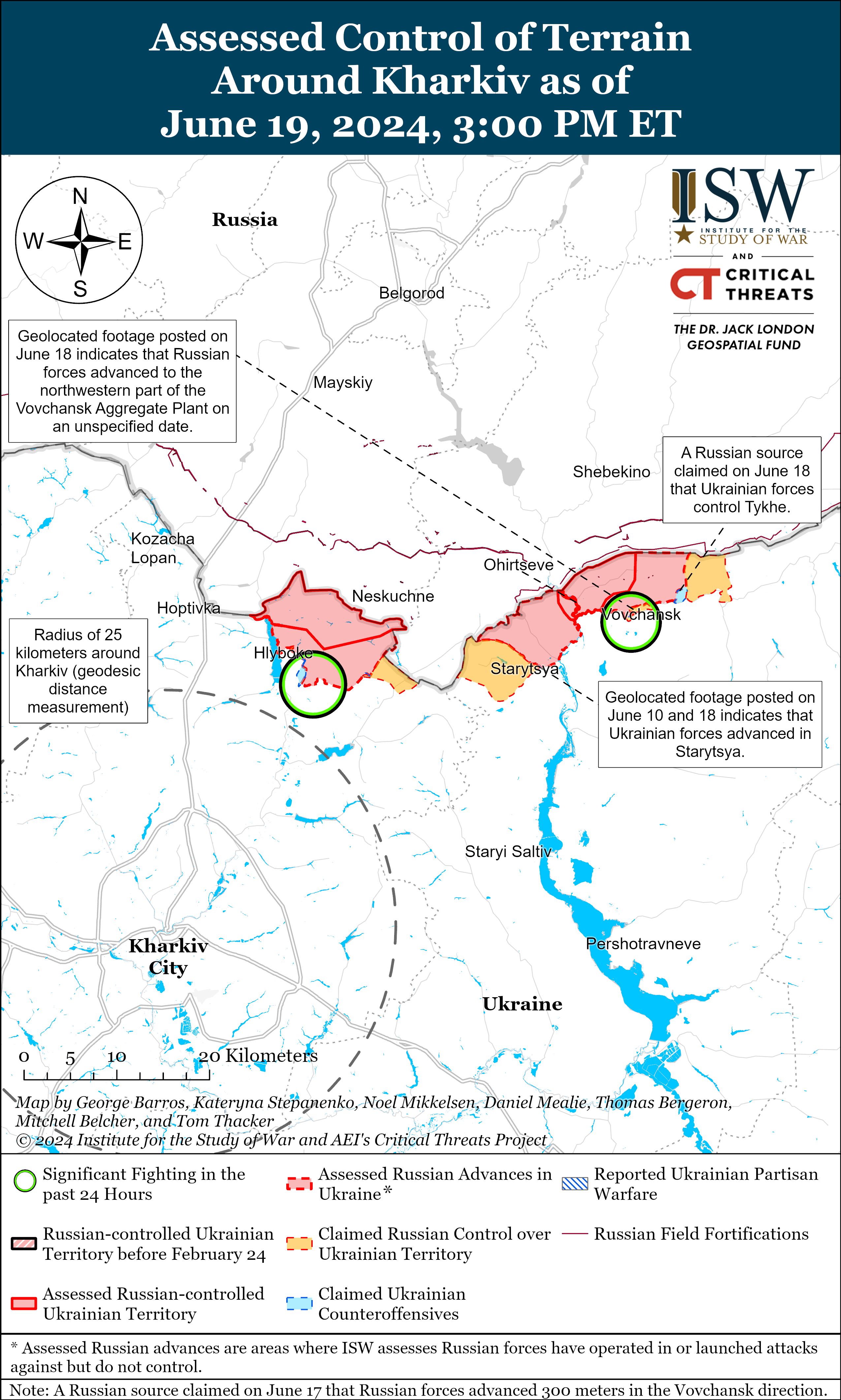 Украинские защитники отбивают территории возле Волчанска Харьковской области: карты ISW