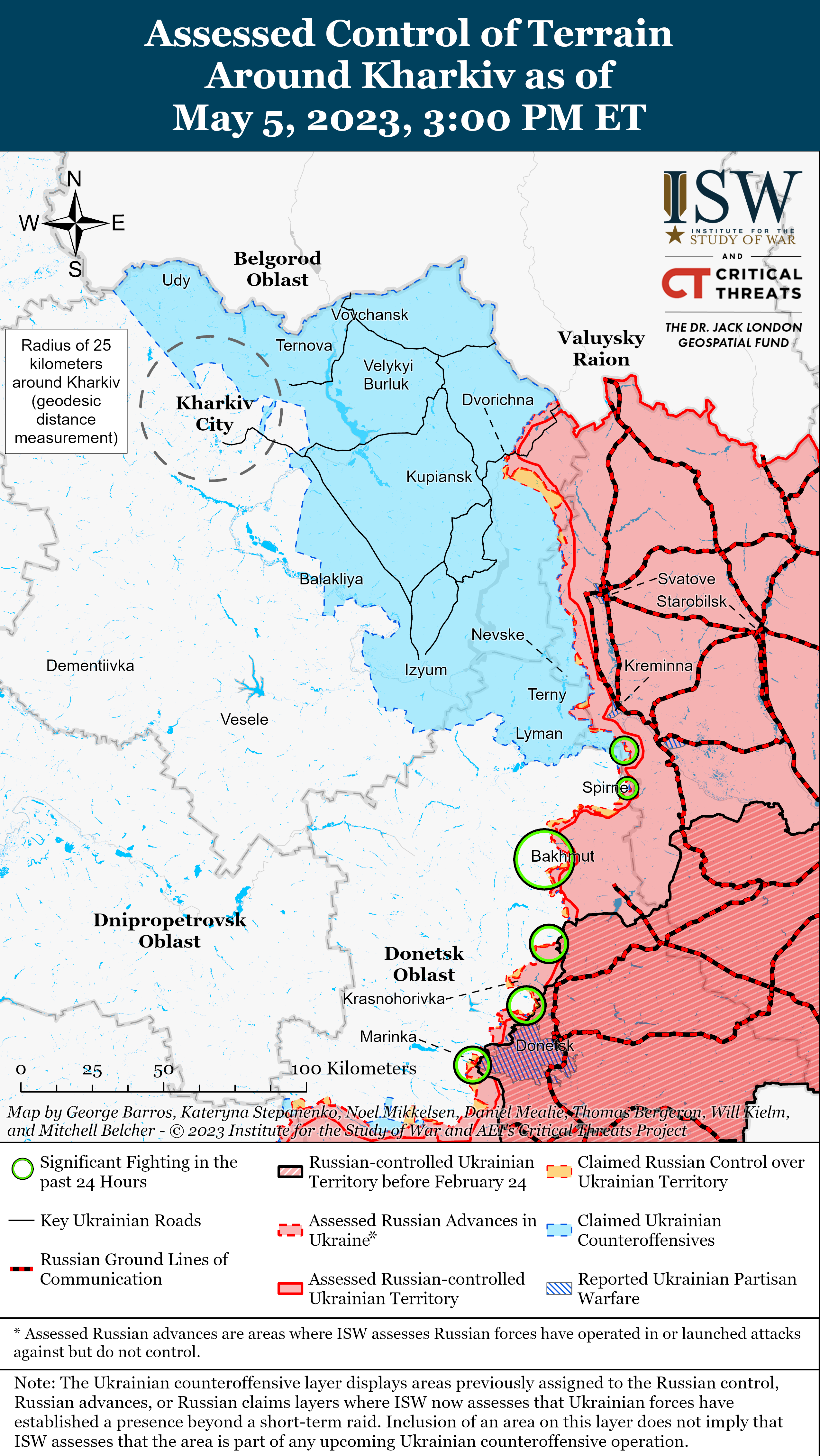 ВСУ отразили российские атаки в направлении Авдеевки и Марьинки: карты боев ISW