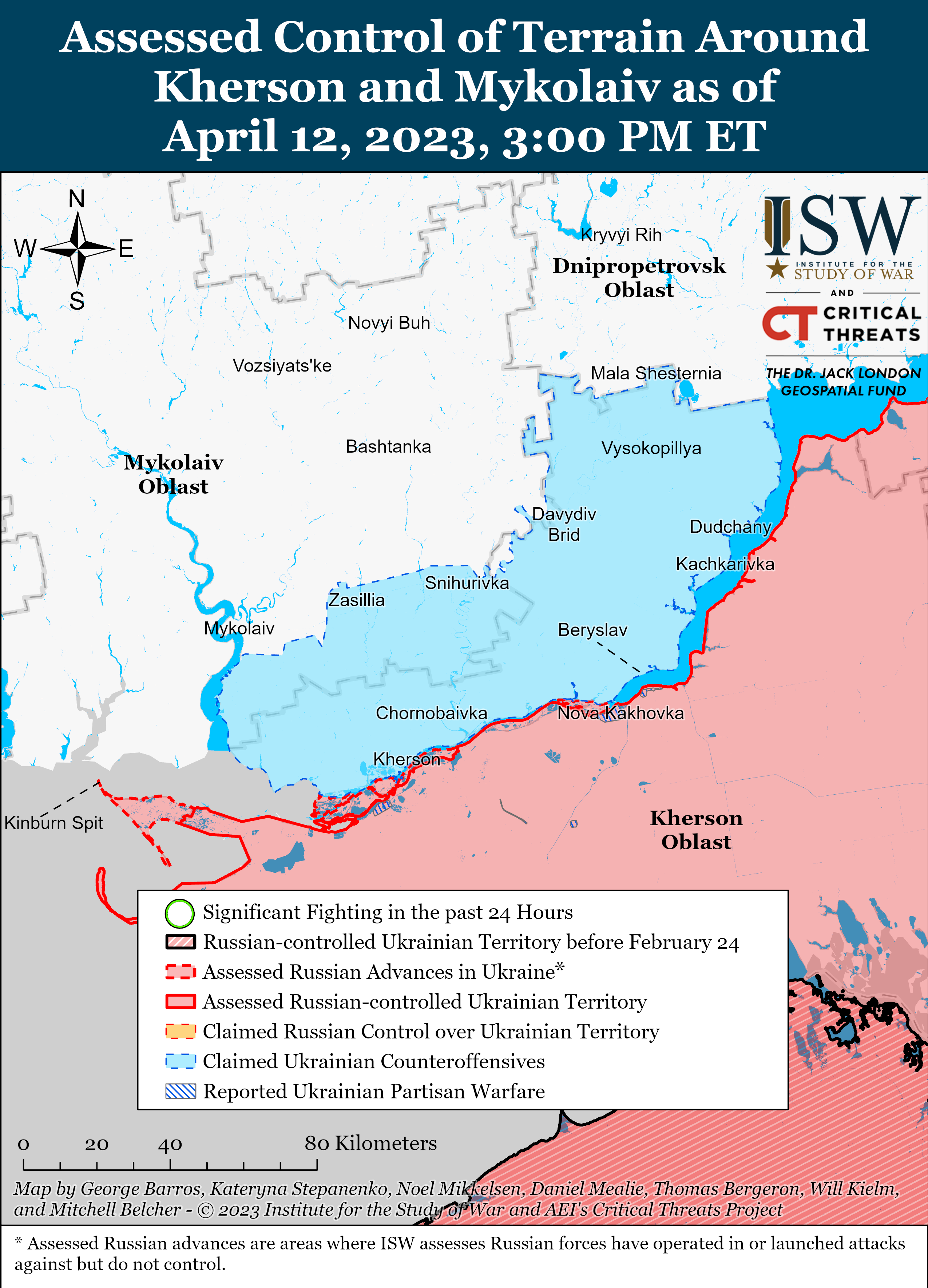 Росіяни вибудували три рівні оборони в Запорізькій області: карти боїв від ISW