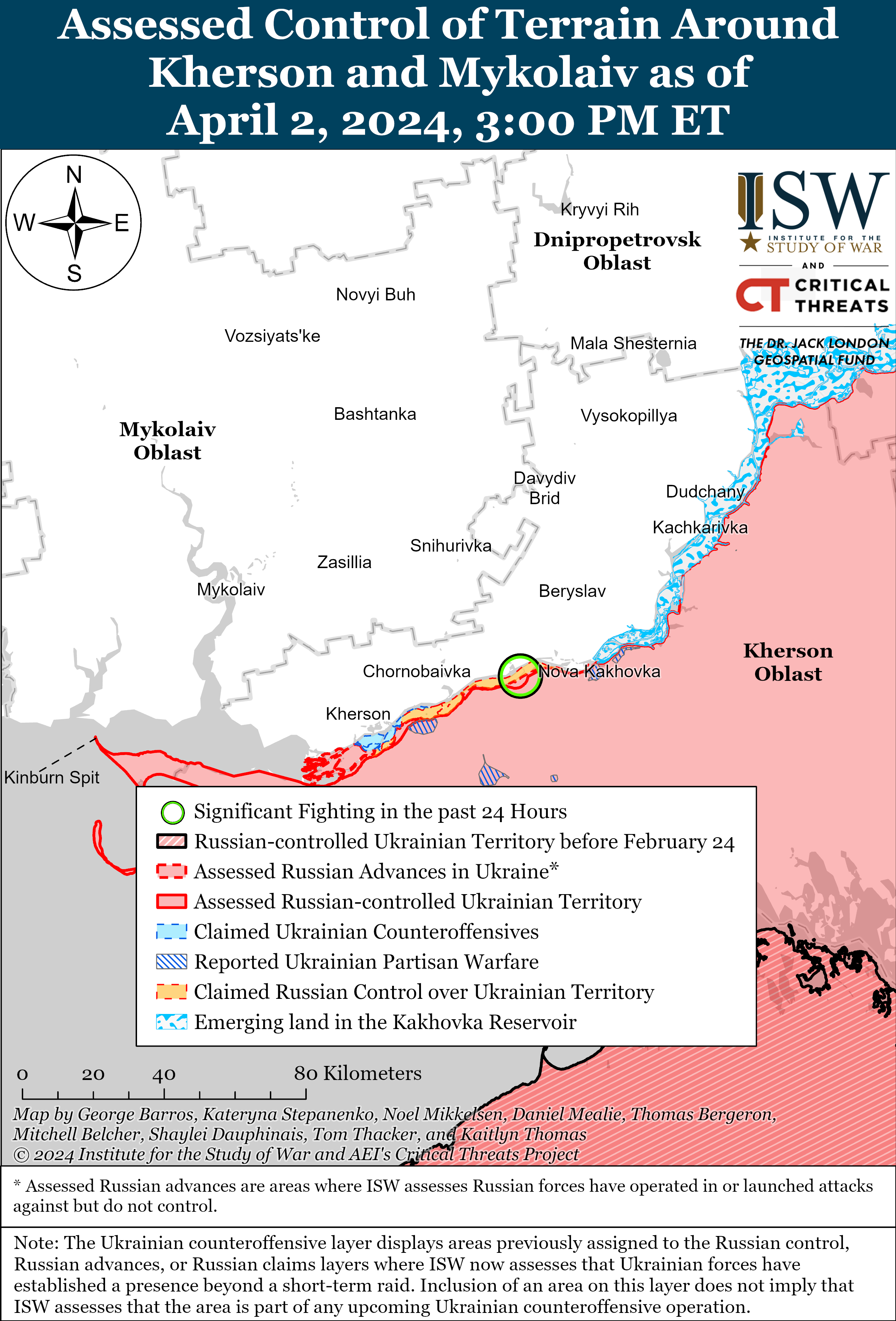 Россияне атакуют по нескольким направлениям: карты ISW