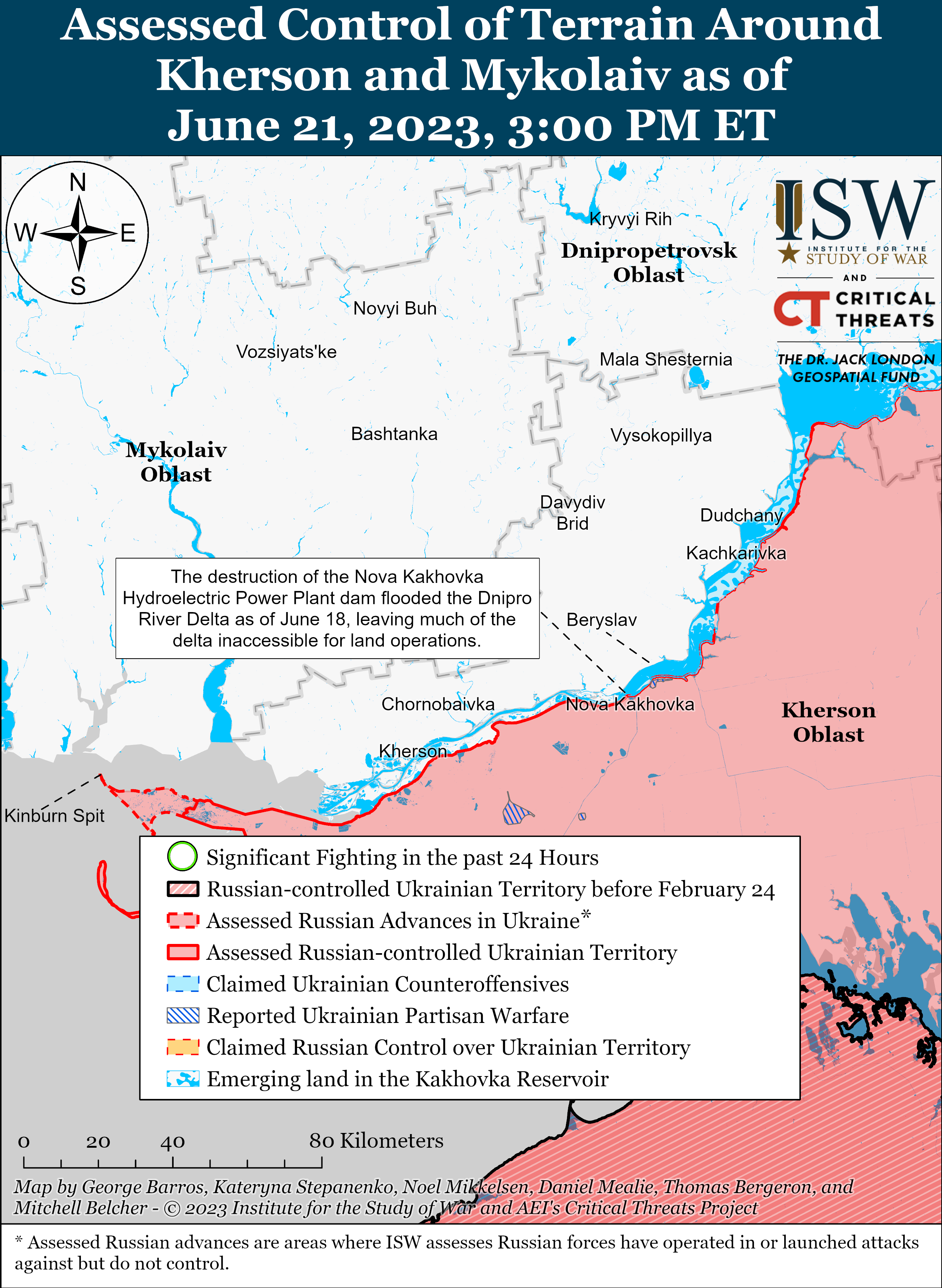 Украинские войска атакуют на востоке и юге выравнивая линию фронта: карты боев ISW