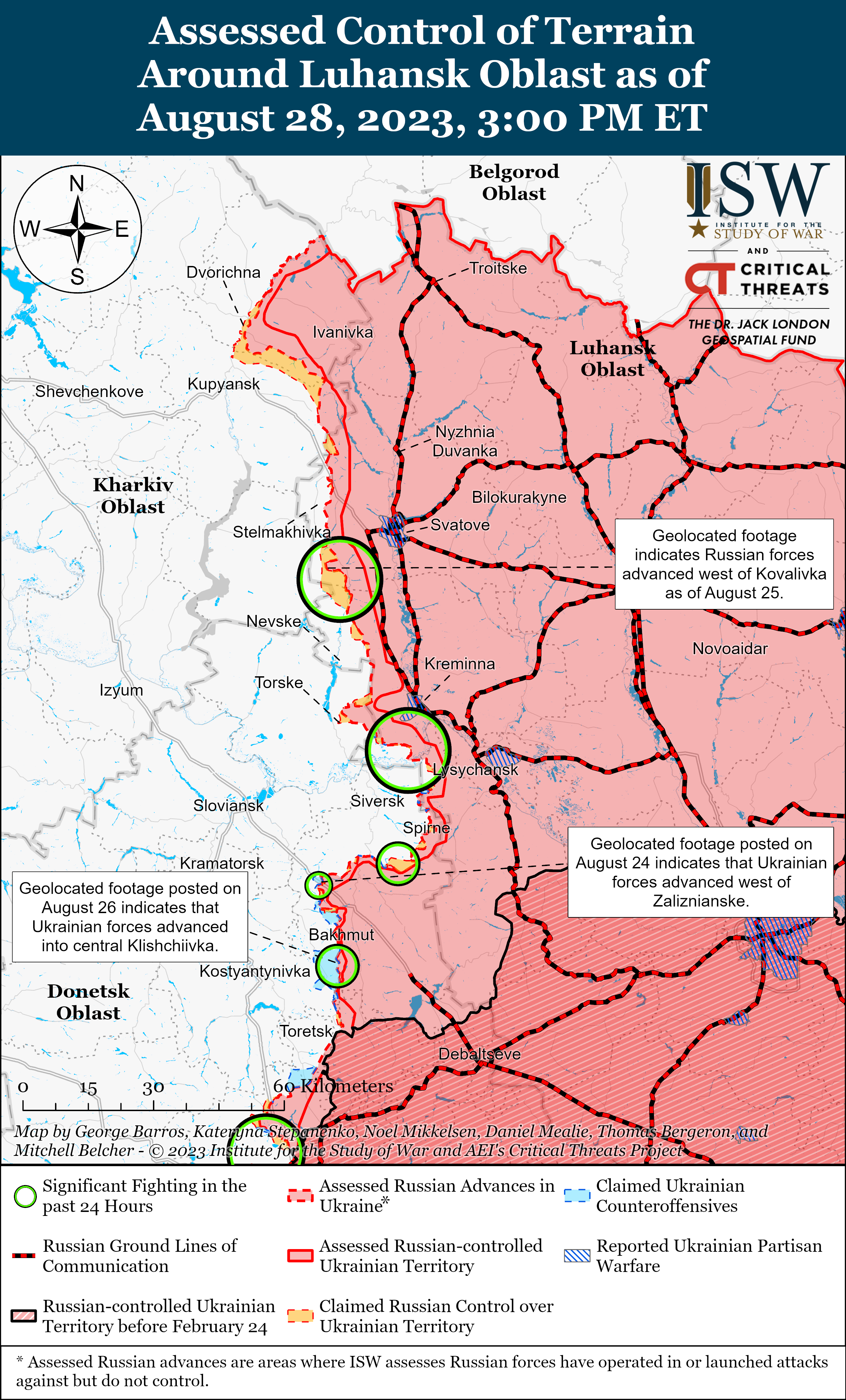 ЗСУ витіснили російські війська в районі Кліщіївки: карти боїв ISW