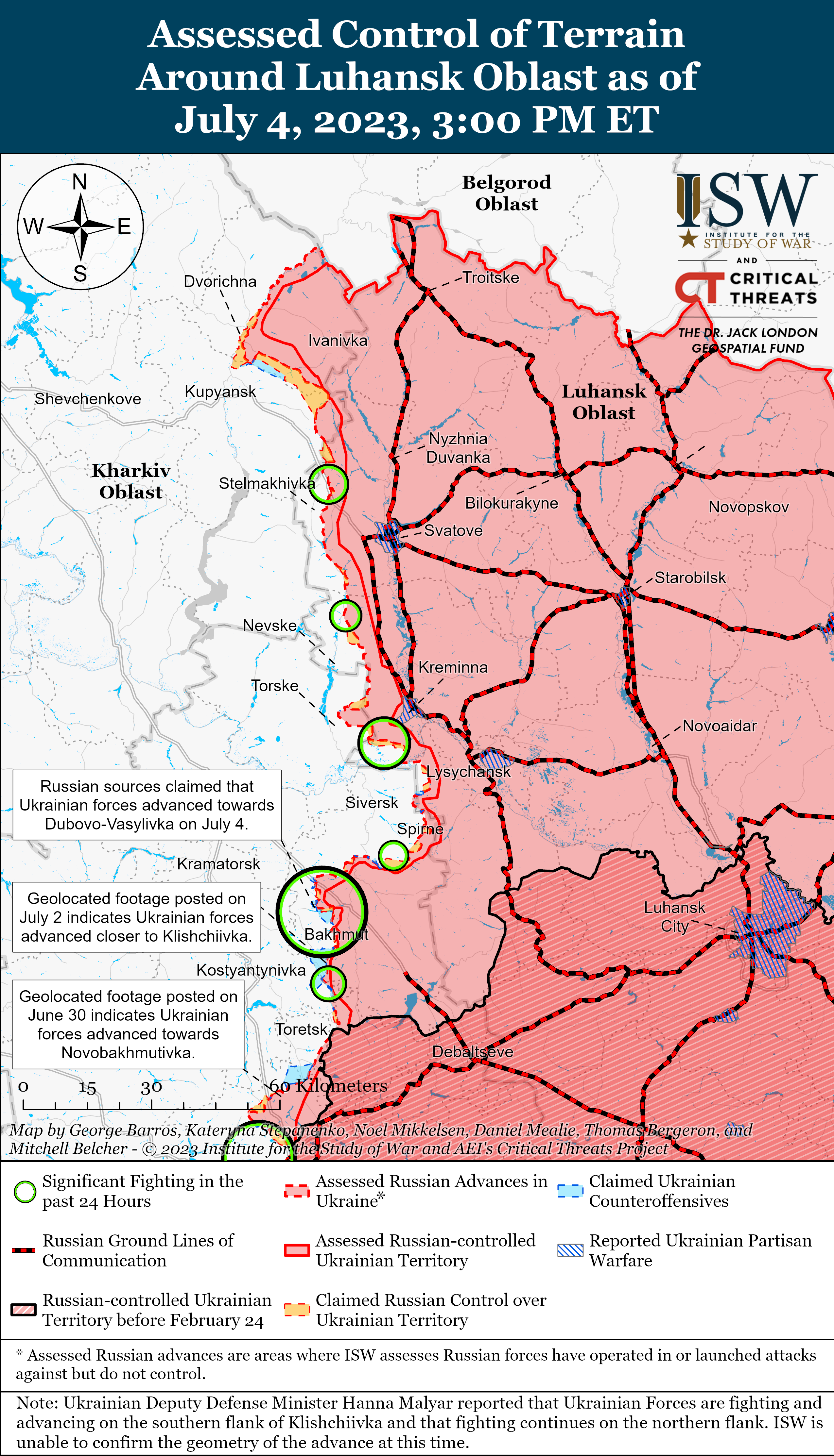 Карта вторжения в украину