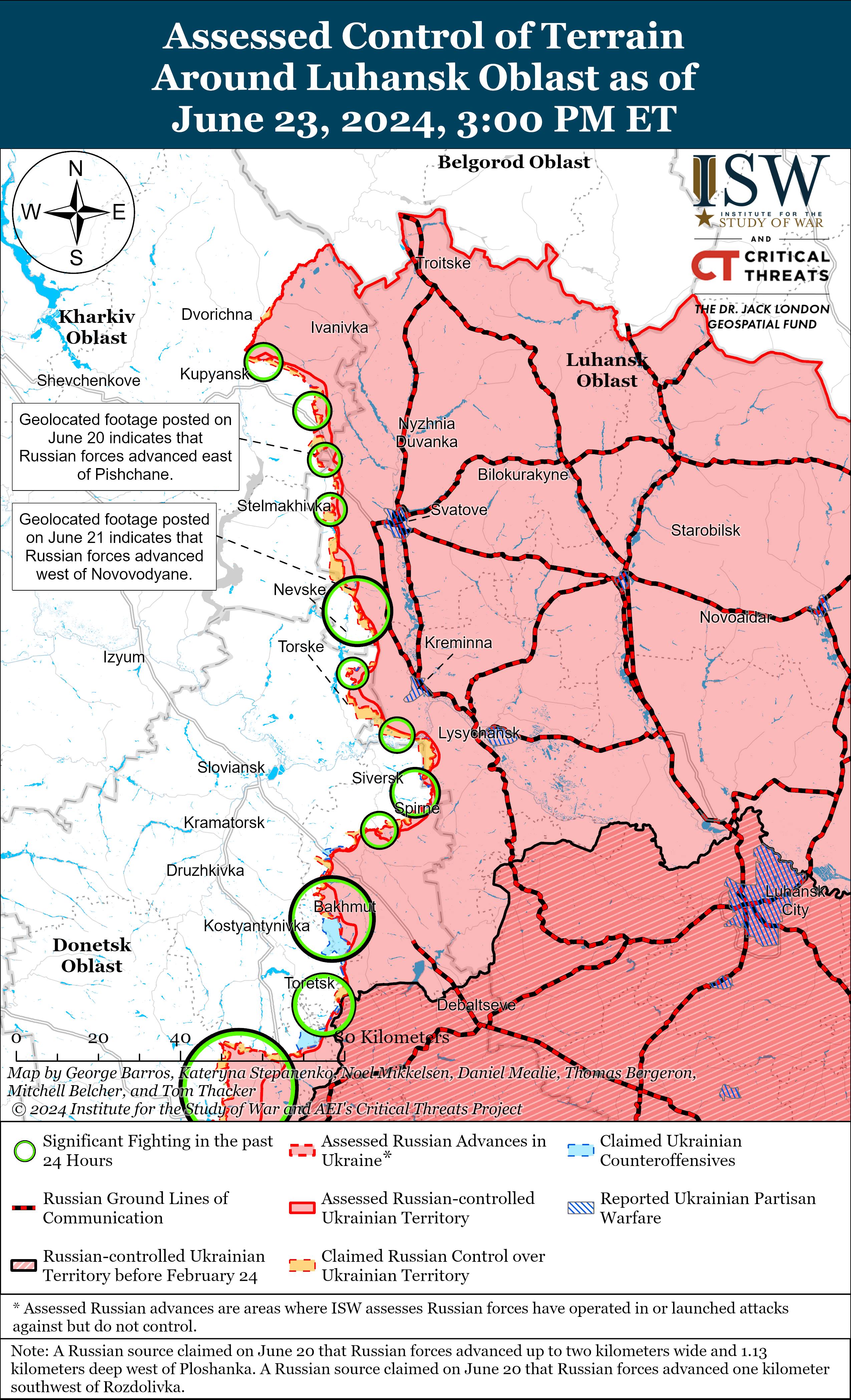 Ворог має просування у Донецькій та Запорізькій областях: карти ISW