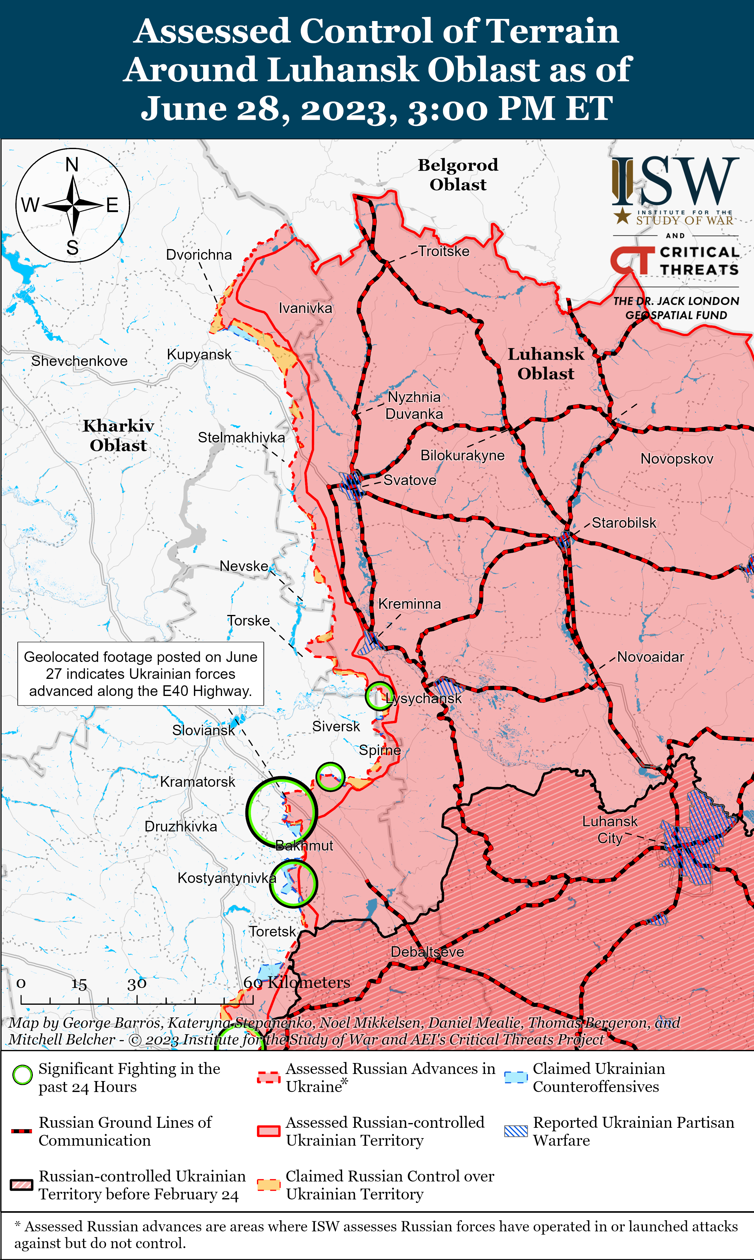 ВСУ провели ряд атак на левом берегу Днепра в Херсонской области: карты боев ISW