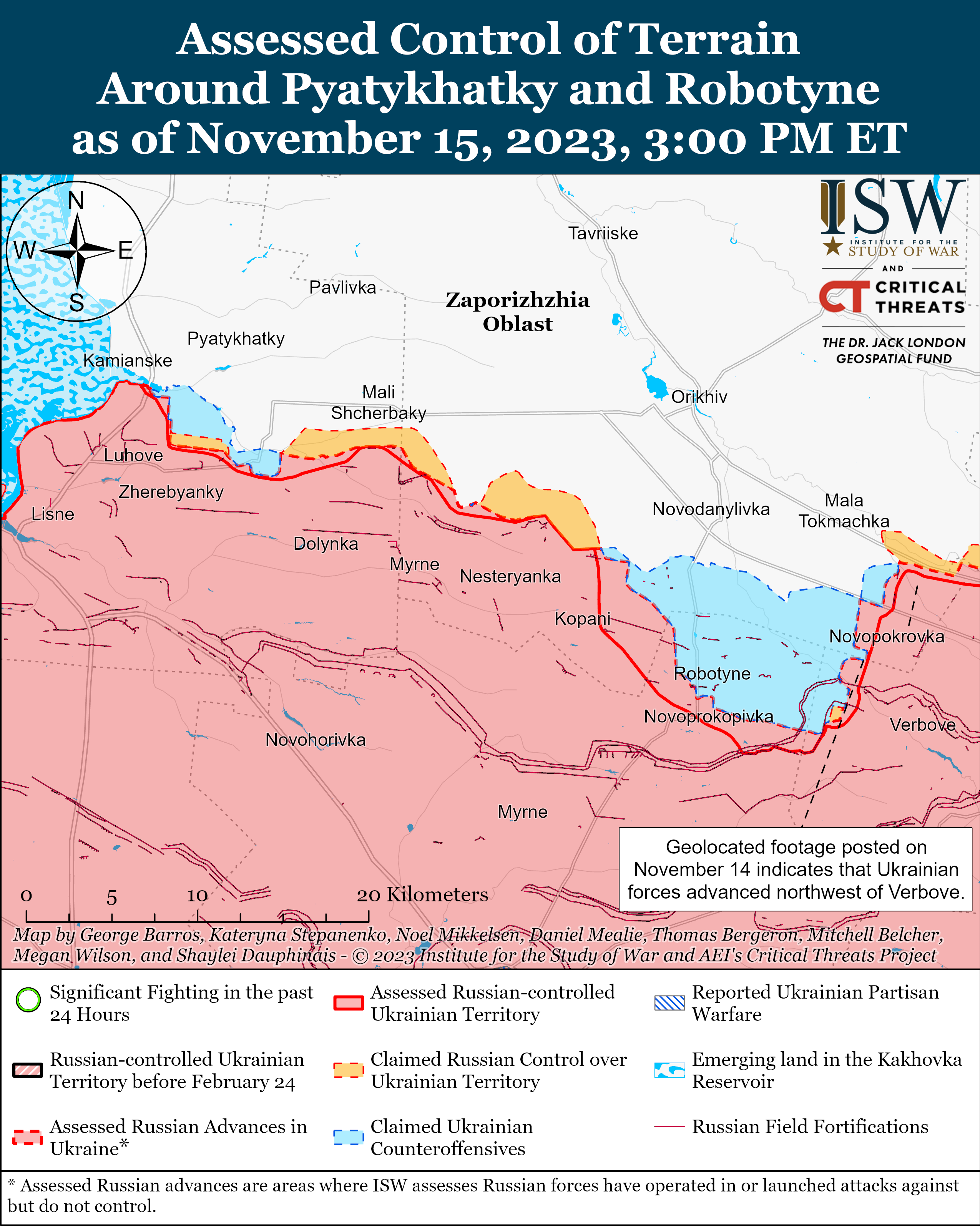 ВСУ получили территориальные успехи к югу от Бахмута: карты боев ISW