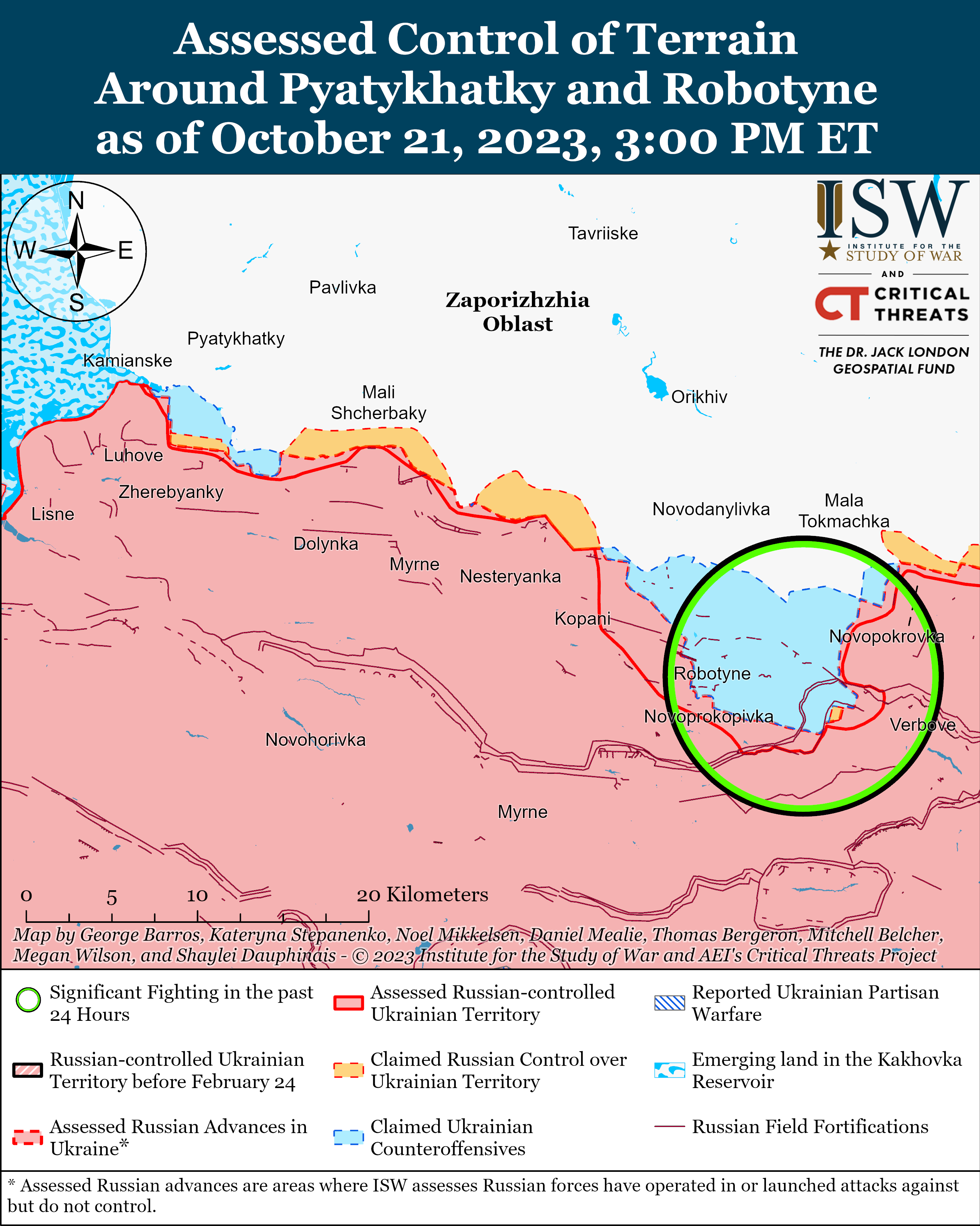 ВСУ выбили россиян из западной окраины Роботино: карты боев ISW