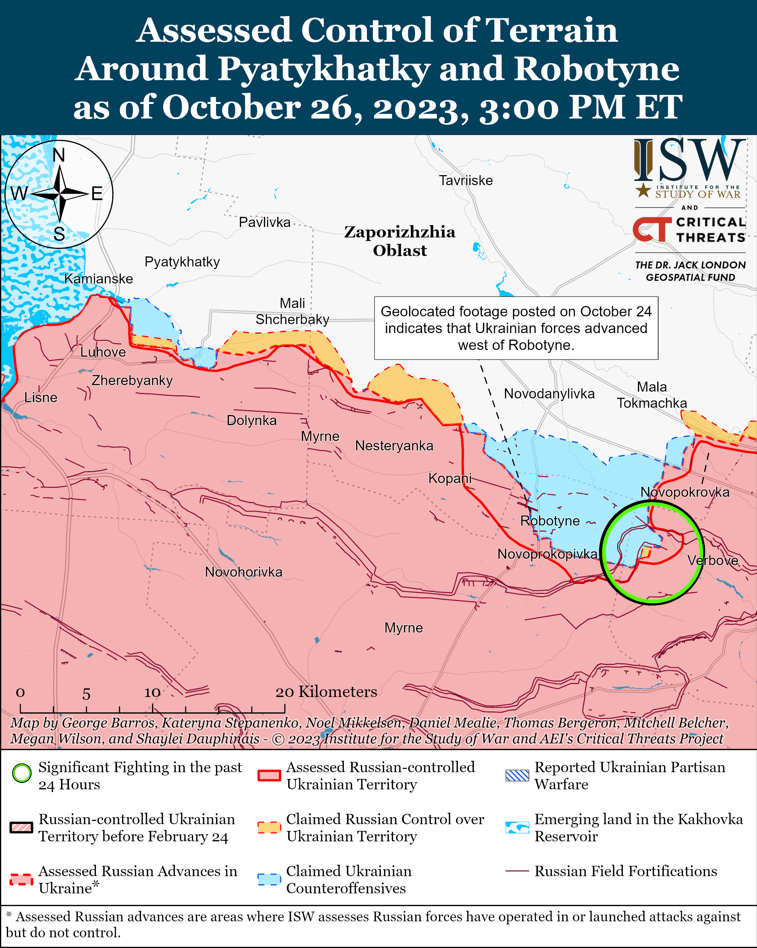 ВСУ продвинулись на левом берегу Херсонской области: карты боев ISW