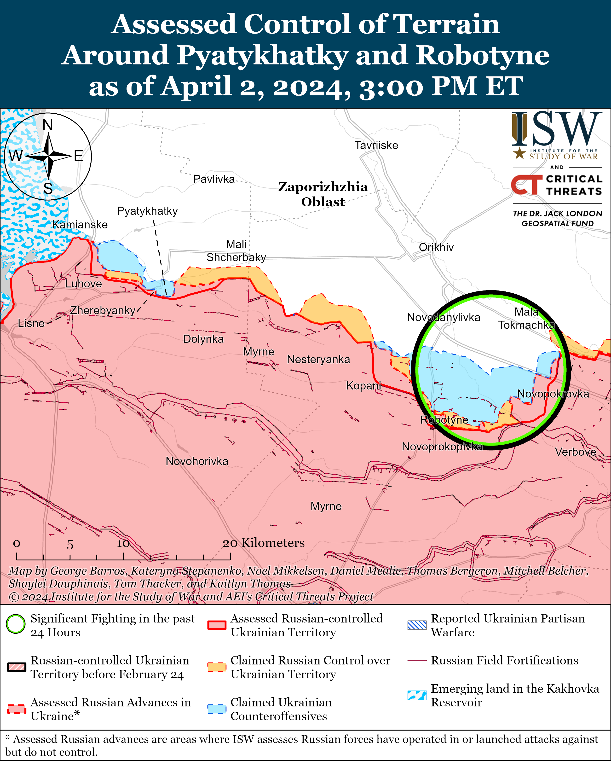 Россияне атакуют по нескольким направлениям: карты ISW