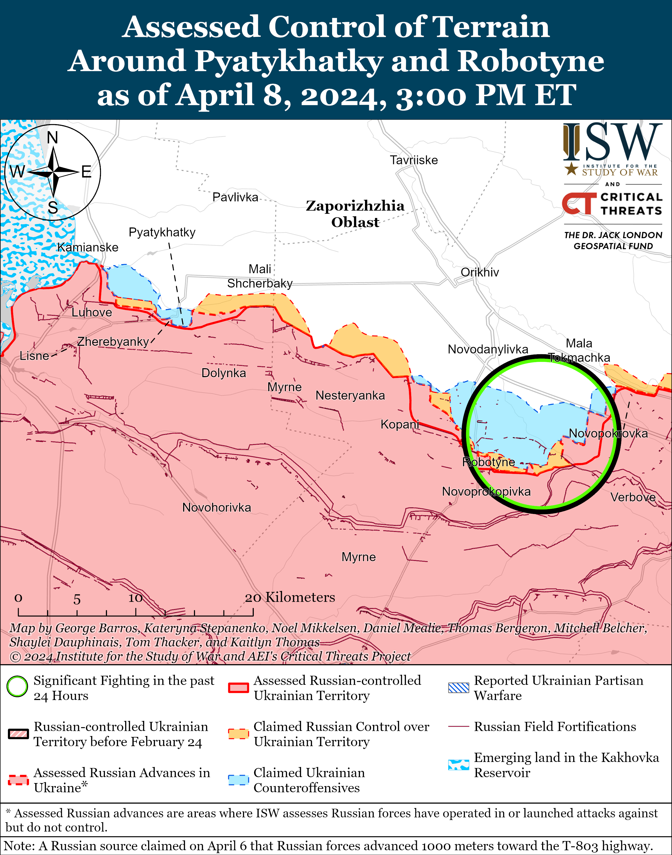 ISW фиксирует продвижение россиян на нескольких направлениях фронта: карты боев