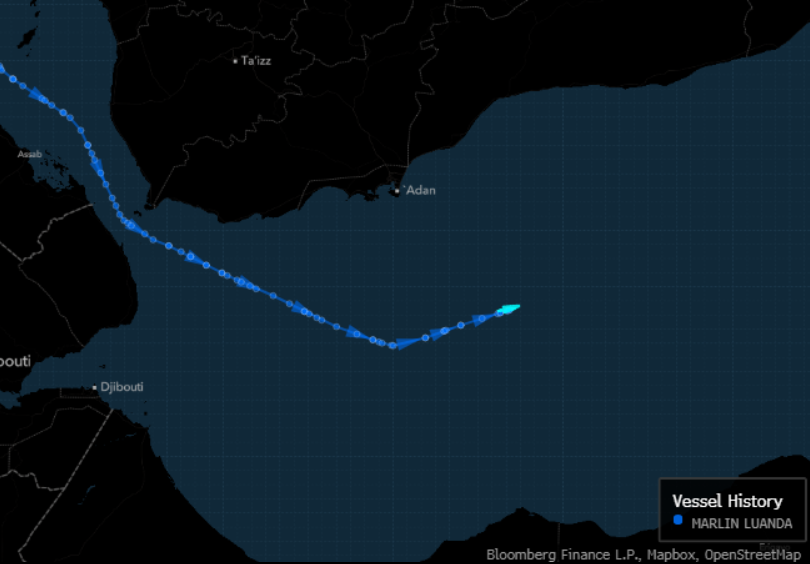 Йеменские хуситы атаковали нефтяной танкер в Красном море, - Bloomberg