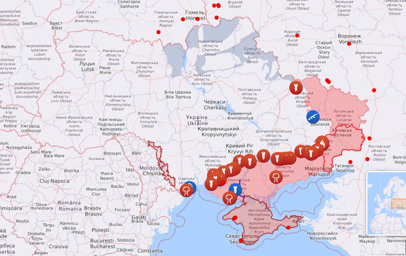 Что происходит на фронте 1 августа: обновленная карта боевых действий в Украине