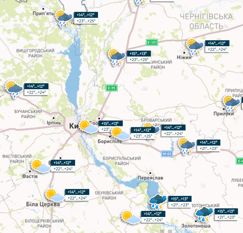 Жара до +28, но с дождями: прогноз погоды на сегодня