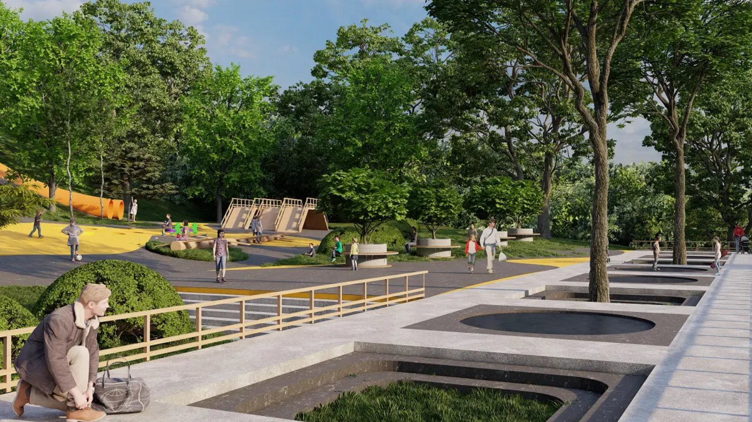 У Чернівцях занедбану територію перетворять на сучасний громадський простір. Ось як він виглядатиме