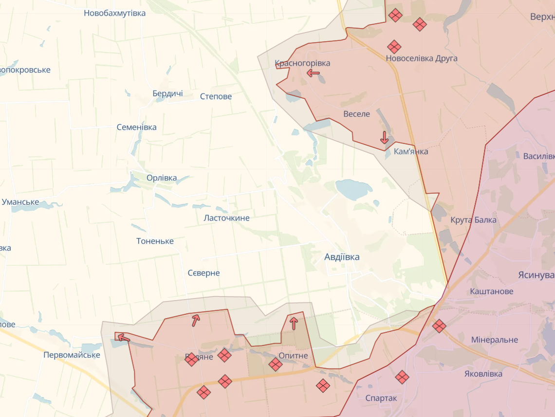 Війська РФ концентрують сили біля Авдіївки у спробі оточити місто, - DeepState